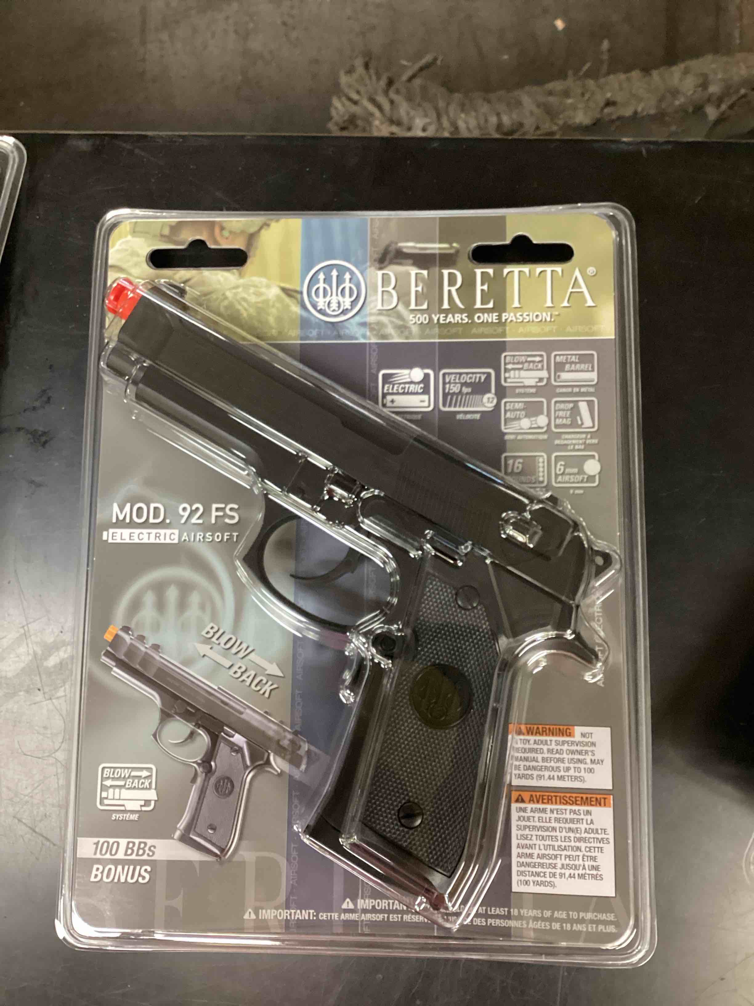 Umarex Beretta 92 FS 6mm BB Pistol Airsoft Gun, Electric