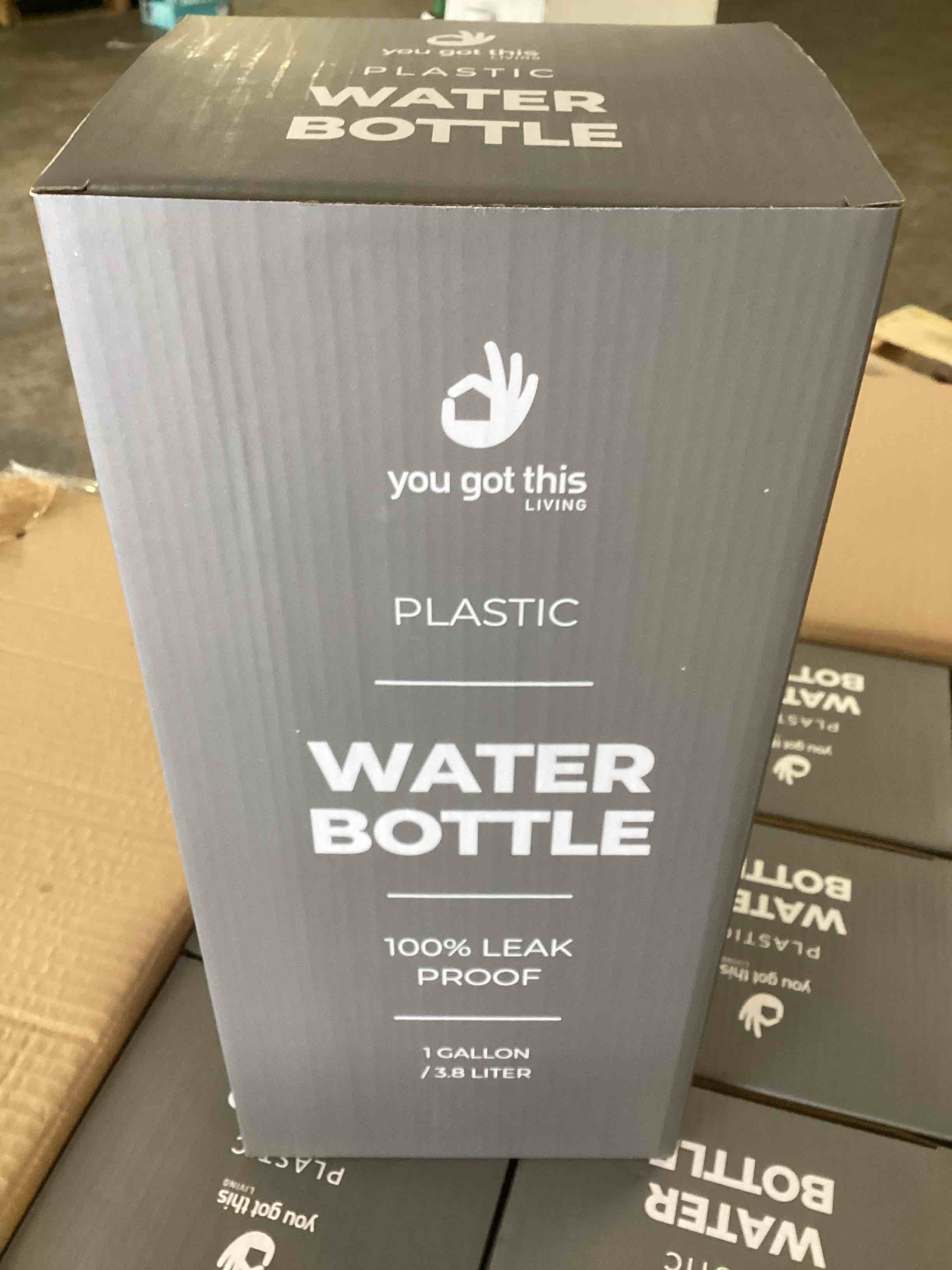 Motivational Water Bottle with Straw & Handle,One Gallon Water Bottle 128 oz/3.8L,Reusable Water Jug, Achieve All-Day Hydration SpillProof, BPA FREE