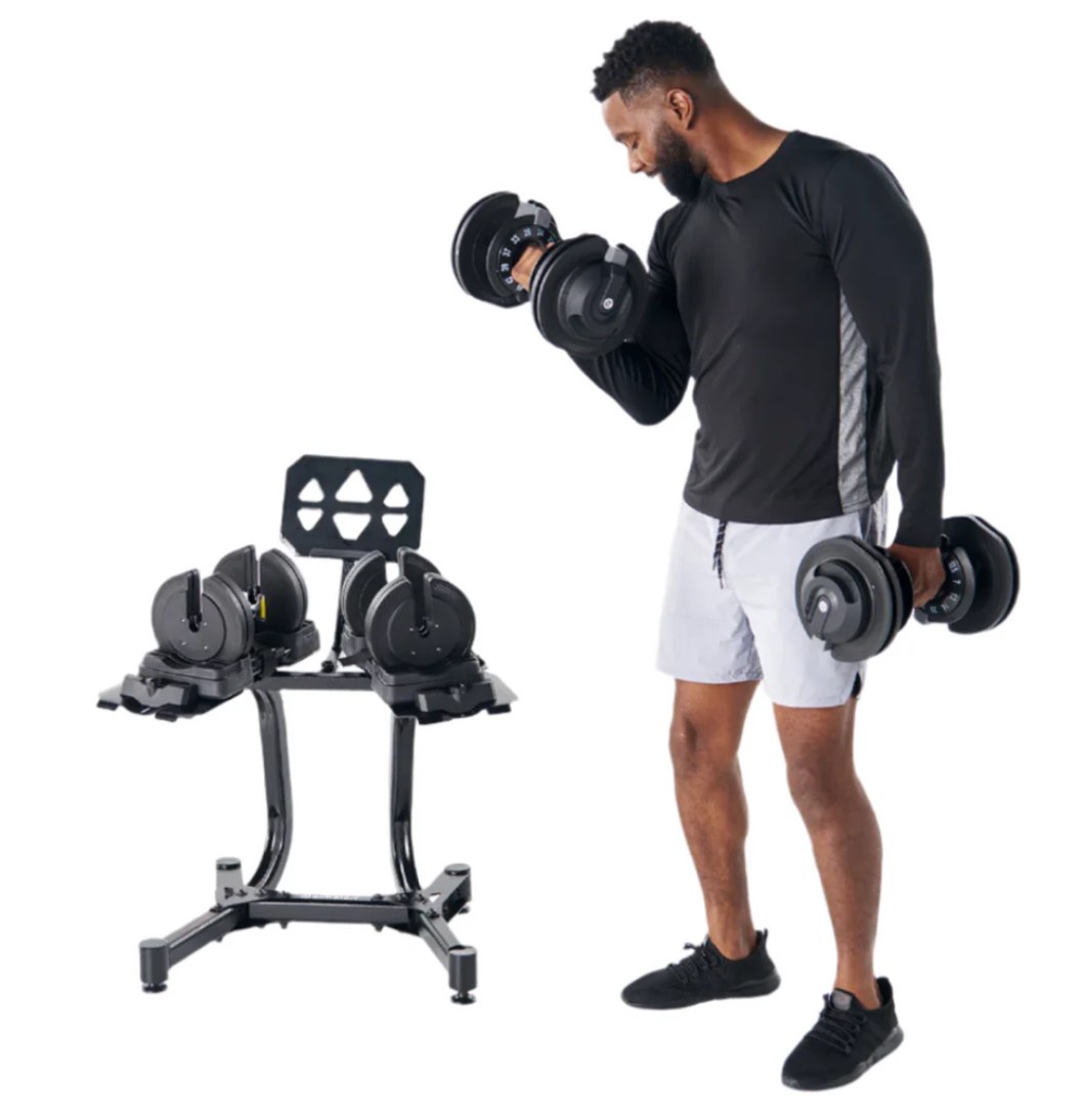 Echelon Strength Adjustable Dumbbells 752 with Stand(incomplete stand only)