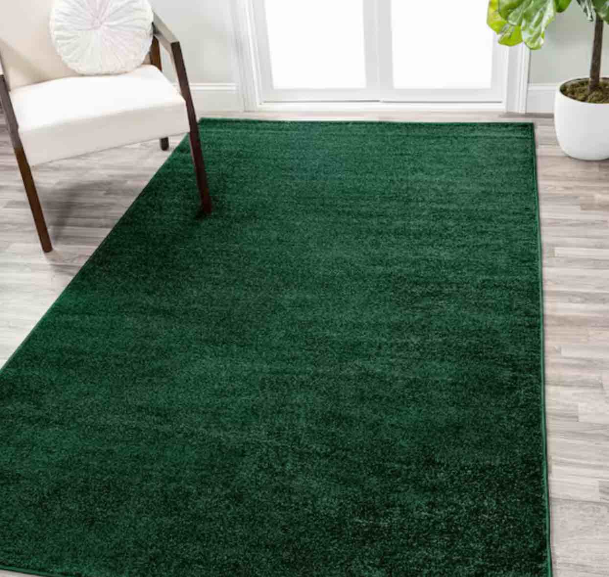 contemporary 1986 emerald green area rug 90”