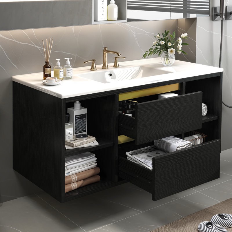 Eveline 36" Wall-Mounted Single Bathroom Vanity(incomplete box 1/2)