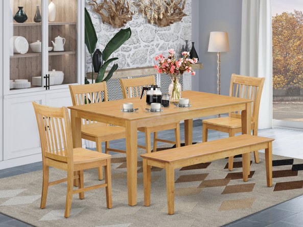 Alingtons Rubberwood Solid Wood Dining Set(incomplete top only)