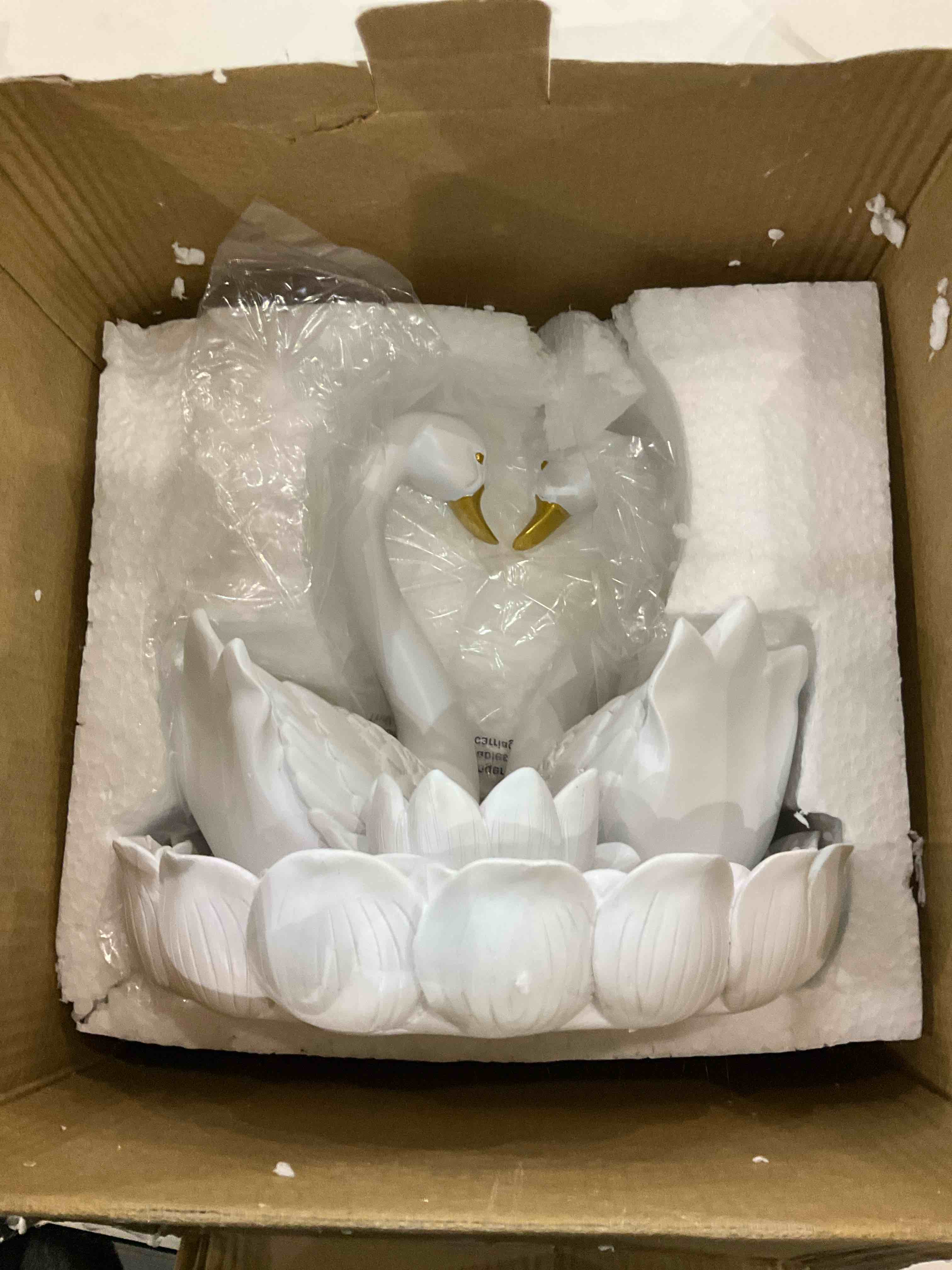 Swan Figurine-Tealight Candle Holder