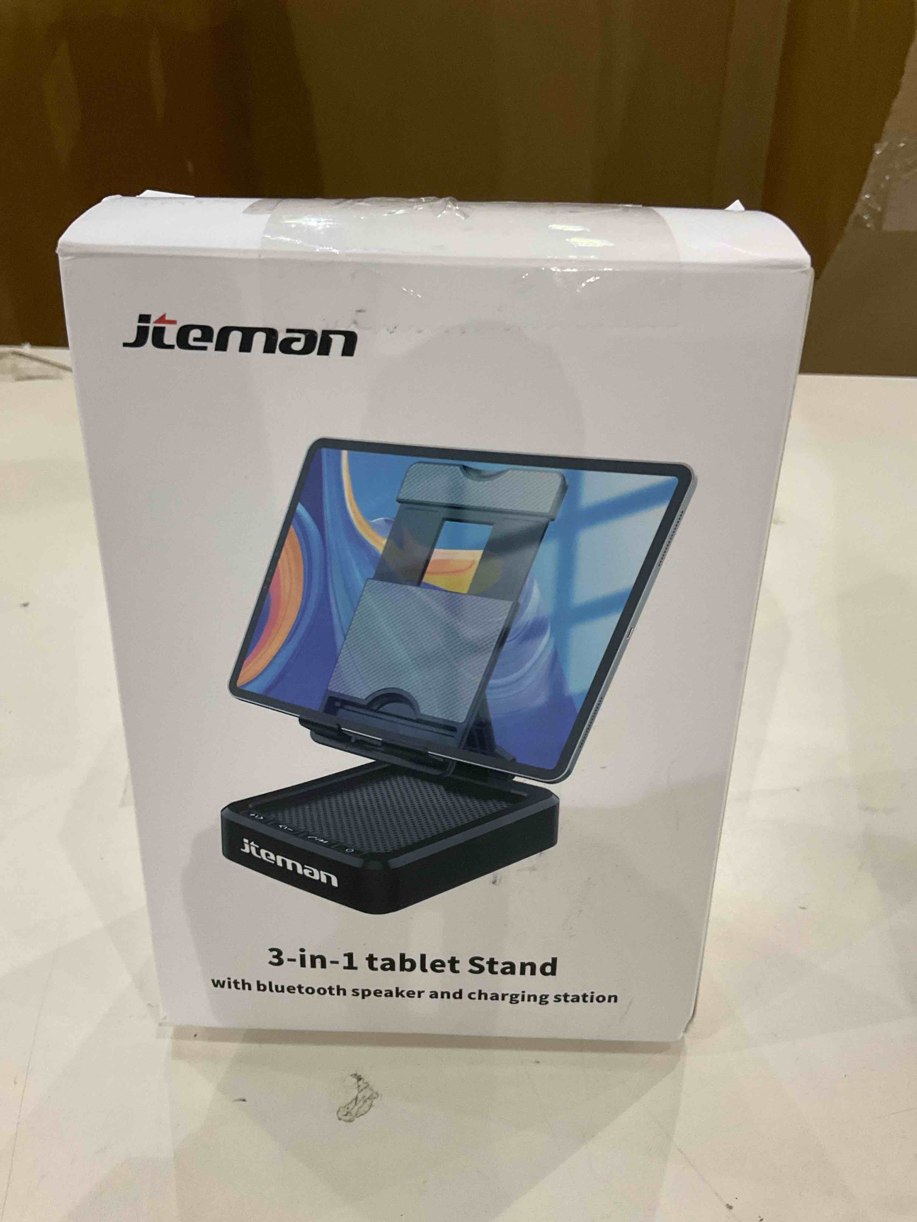 Tablet Stand- 3 in 1 with Bluetooth speaker