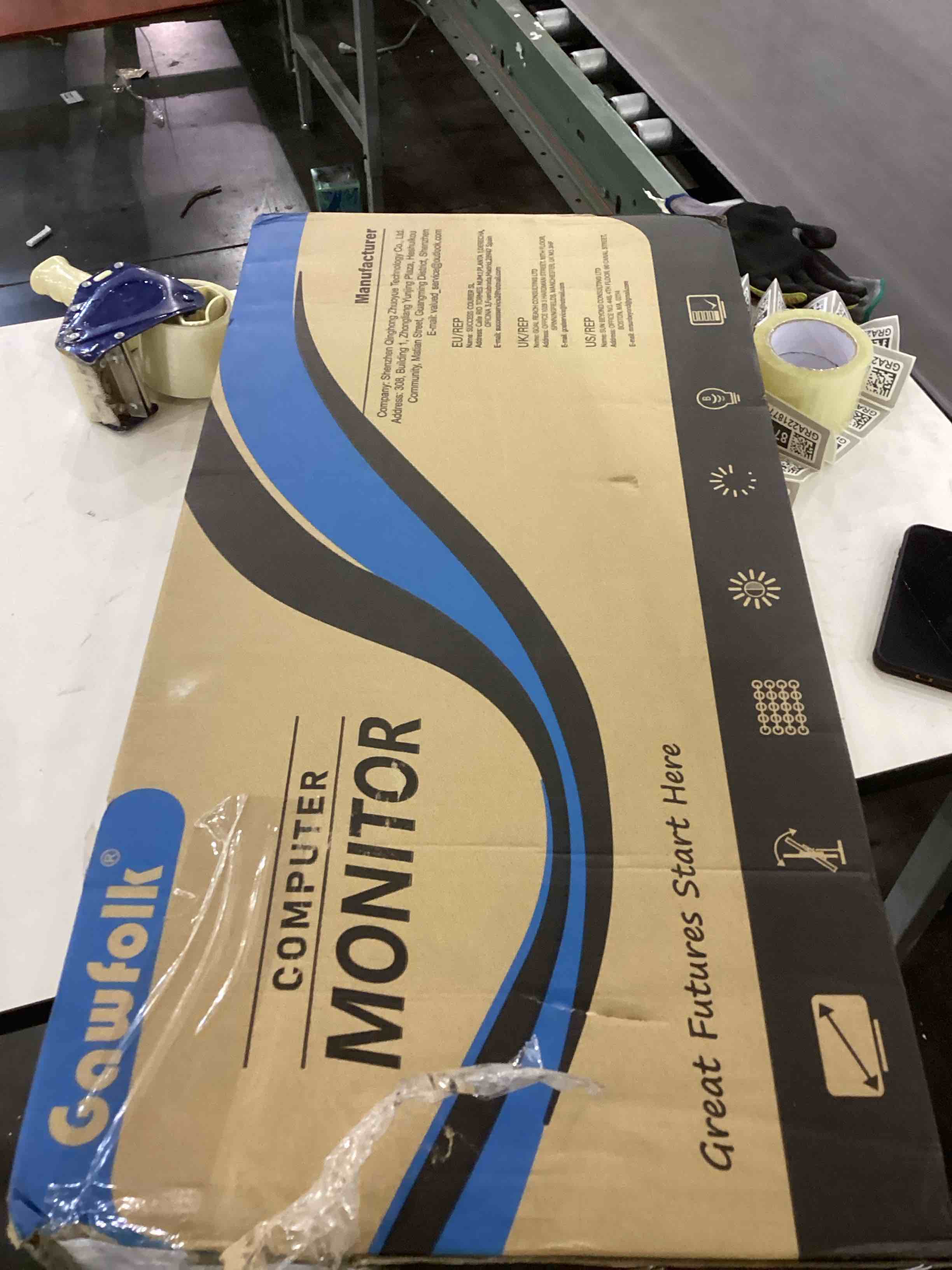 Gawfolk 34inch ultrwide curved 144Hz Gaming Monitor