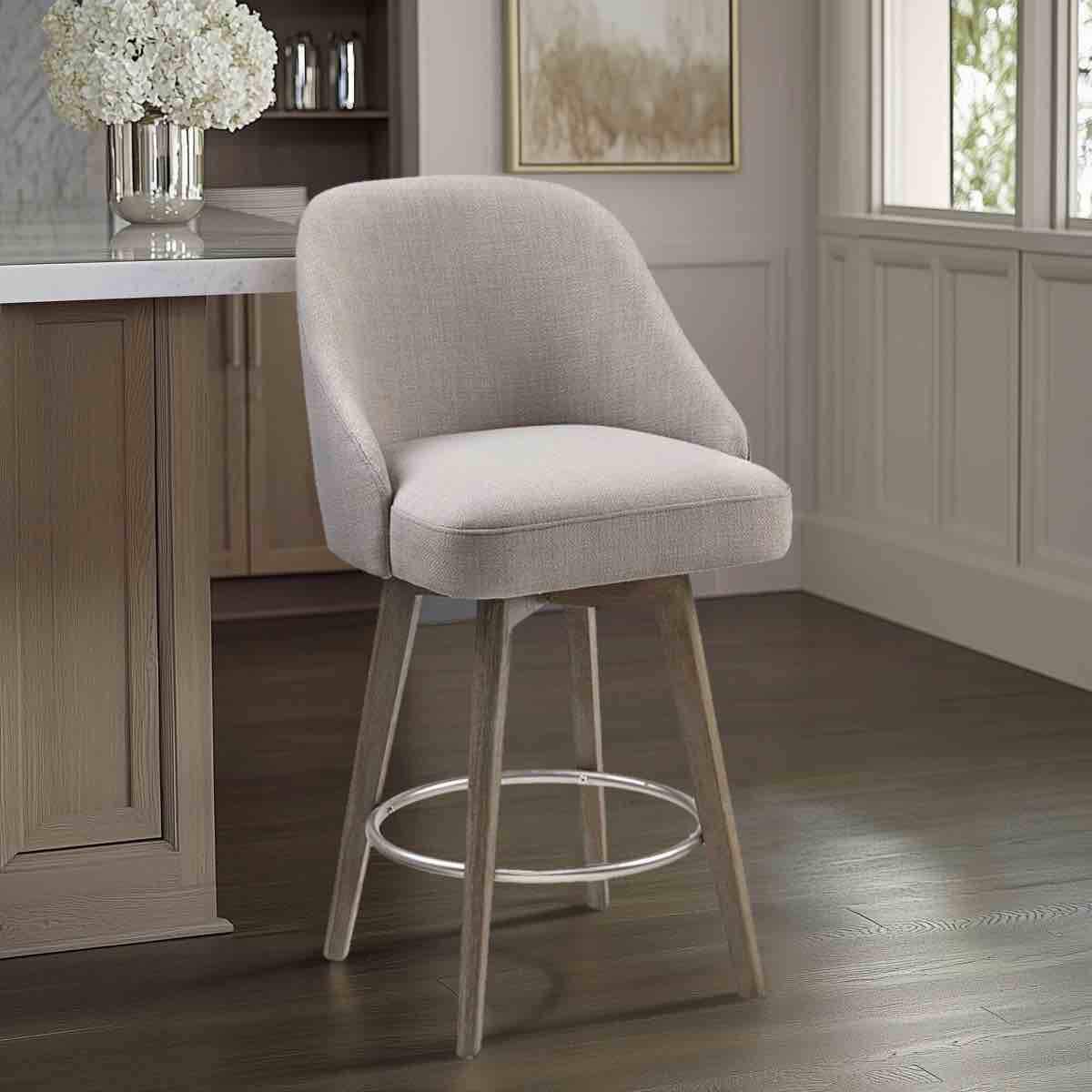 pearce upholstered 360° swivel counter / bar stool