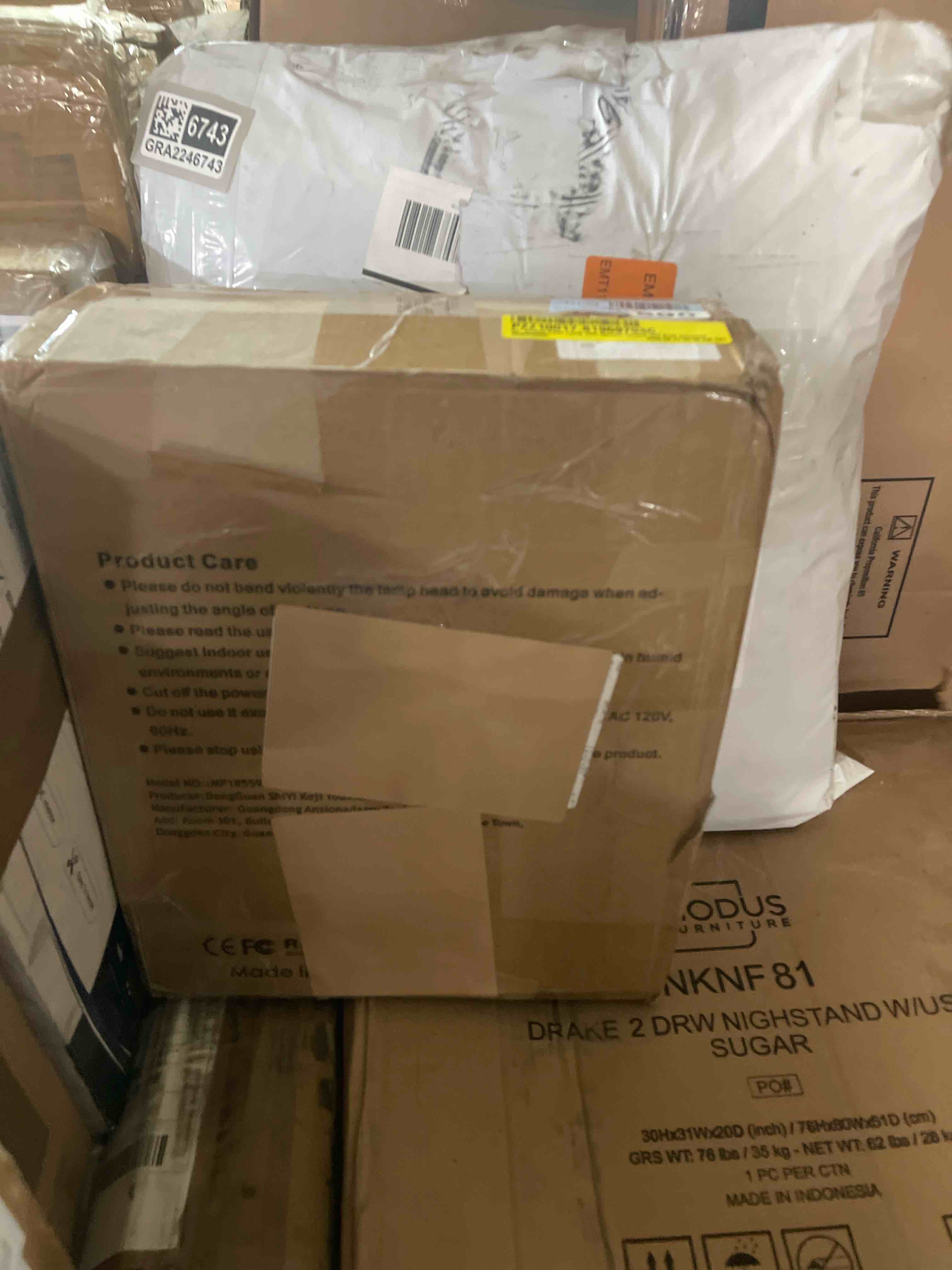 Condition photo showing New/Like New for 62" Arched Floor Lamp with Remote Control and Bulb Included