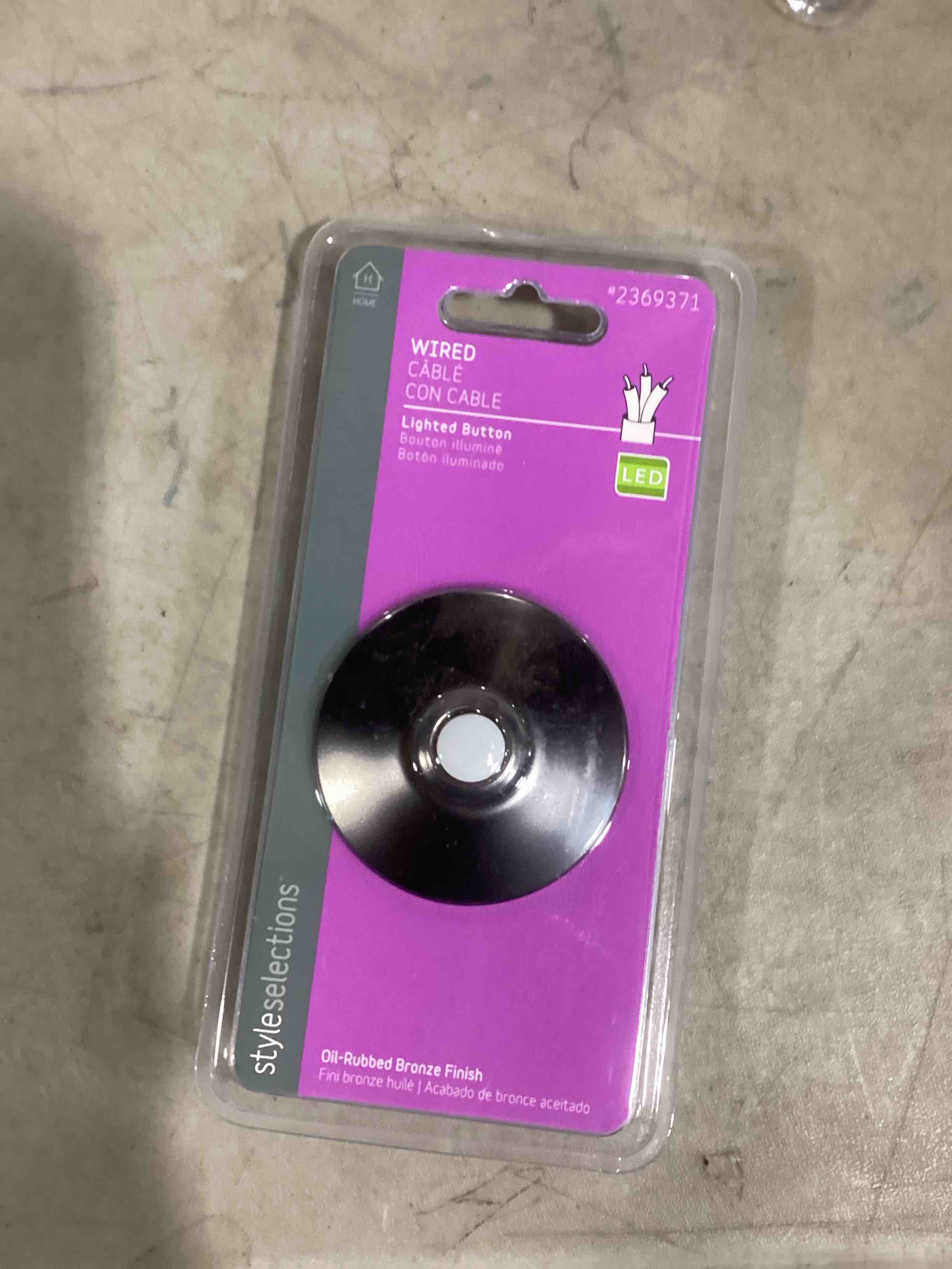 Style Selections Bronze Doorbell Button