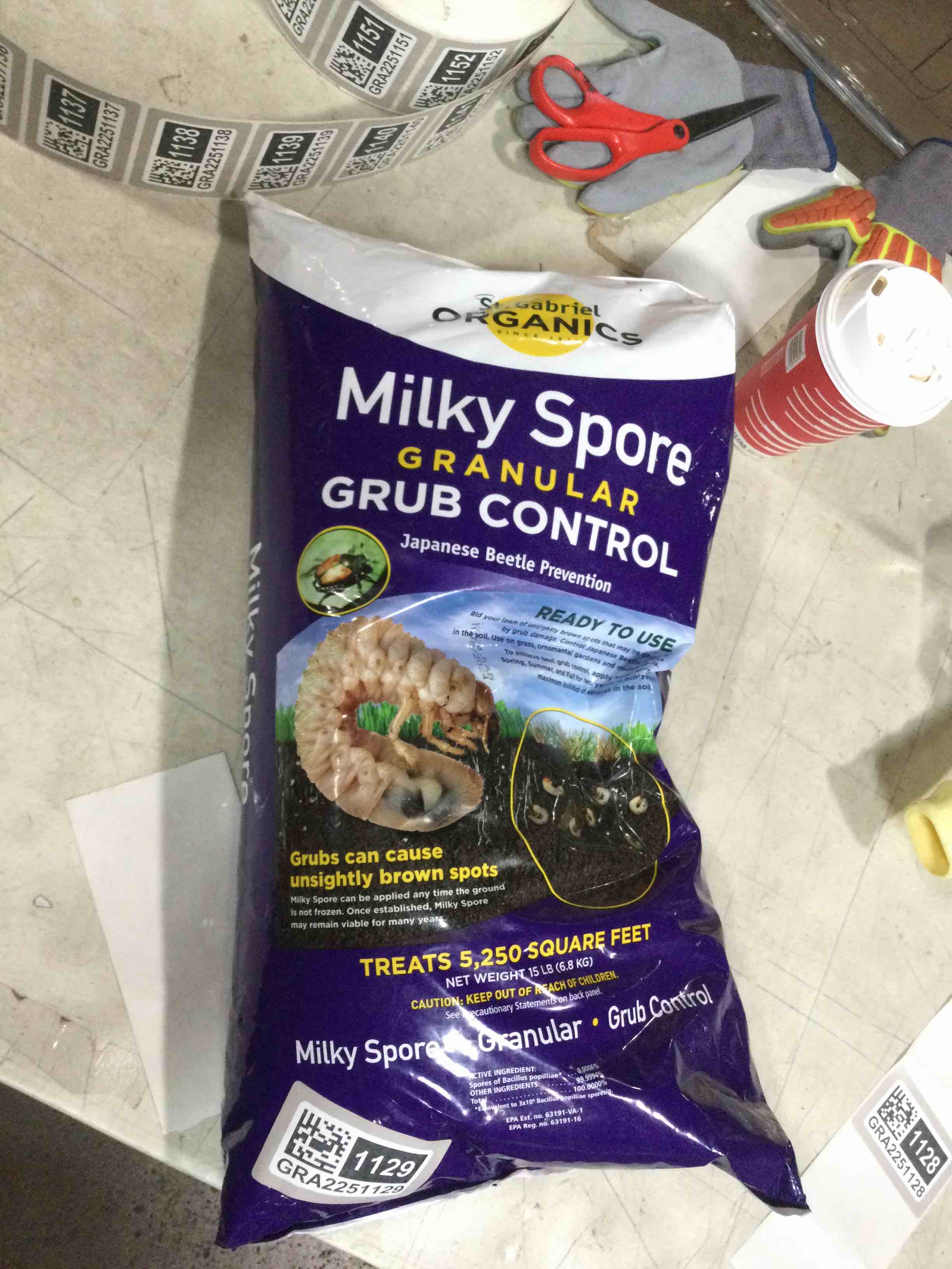 ST. Gabriel Organics - 15 Pound Milky Spore Granular Natural Japanese Beetle Grub Control and Repellent for Lawn and Garden Care