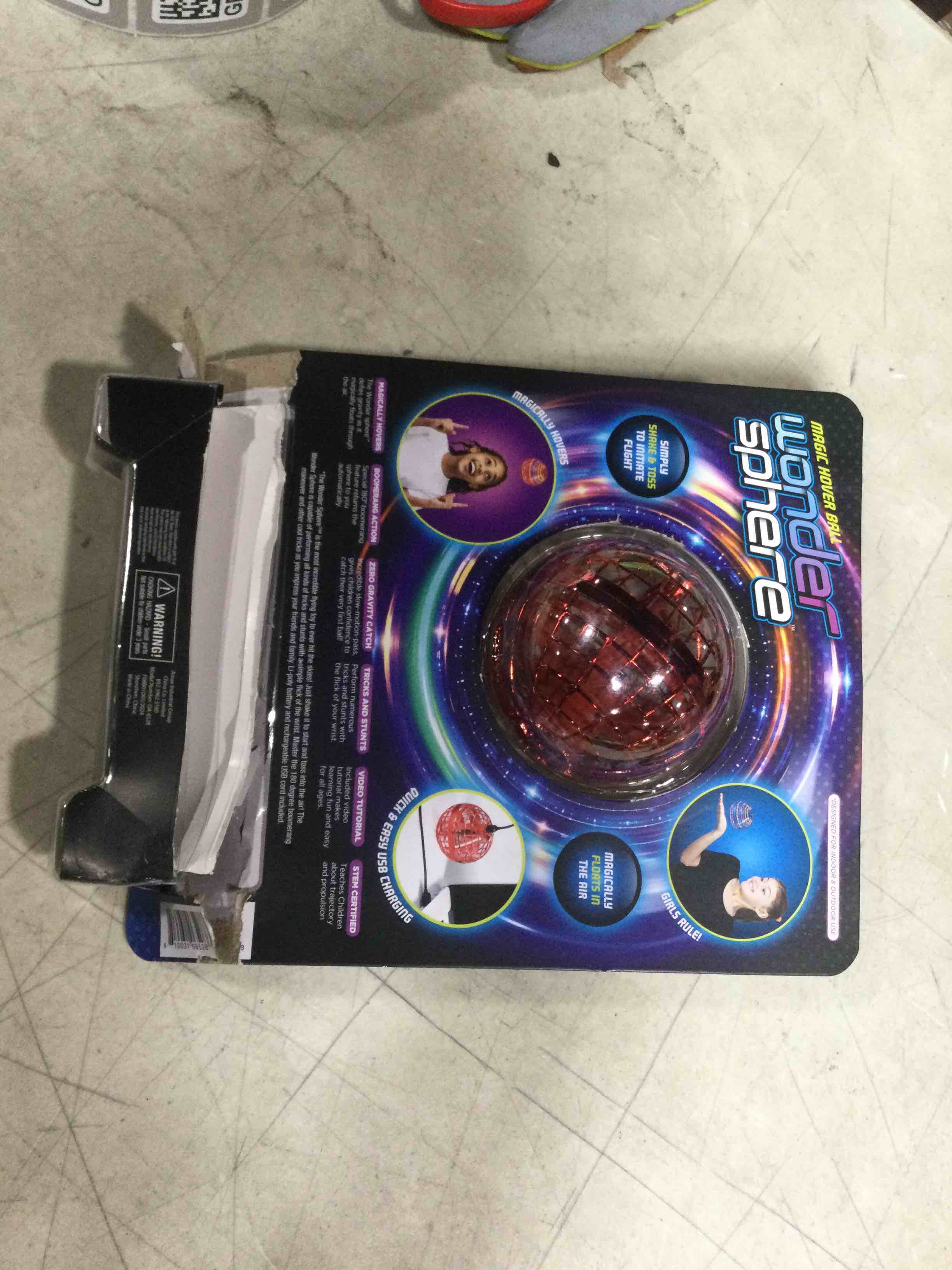 2024 Flying Orb Ball Toy,Cosmic Globe Boomerang Hover Ball Galactic Fidget Spinner, Hand Drone Orbit, Cool Toys Gift for 6 7 8 9 10+ Year Old Boys Girls Teens Outdoor Toys(Blue)