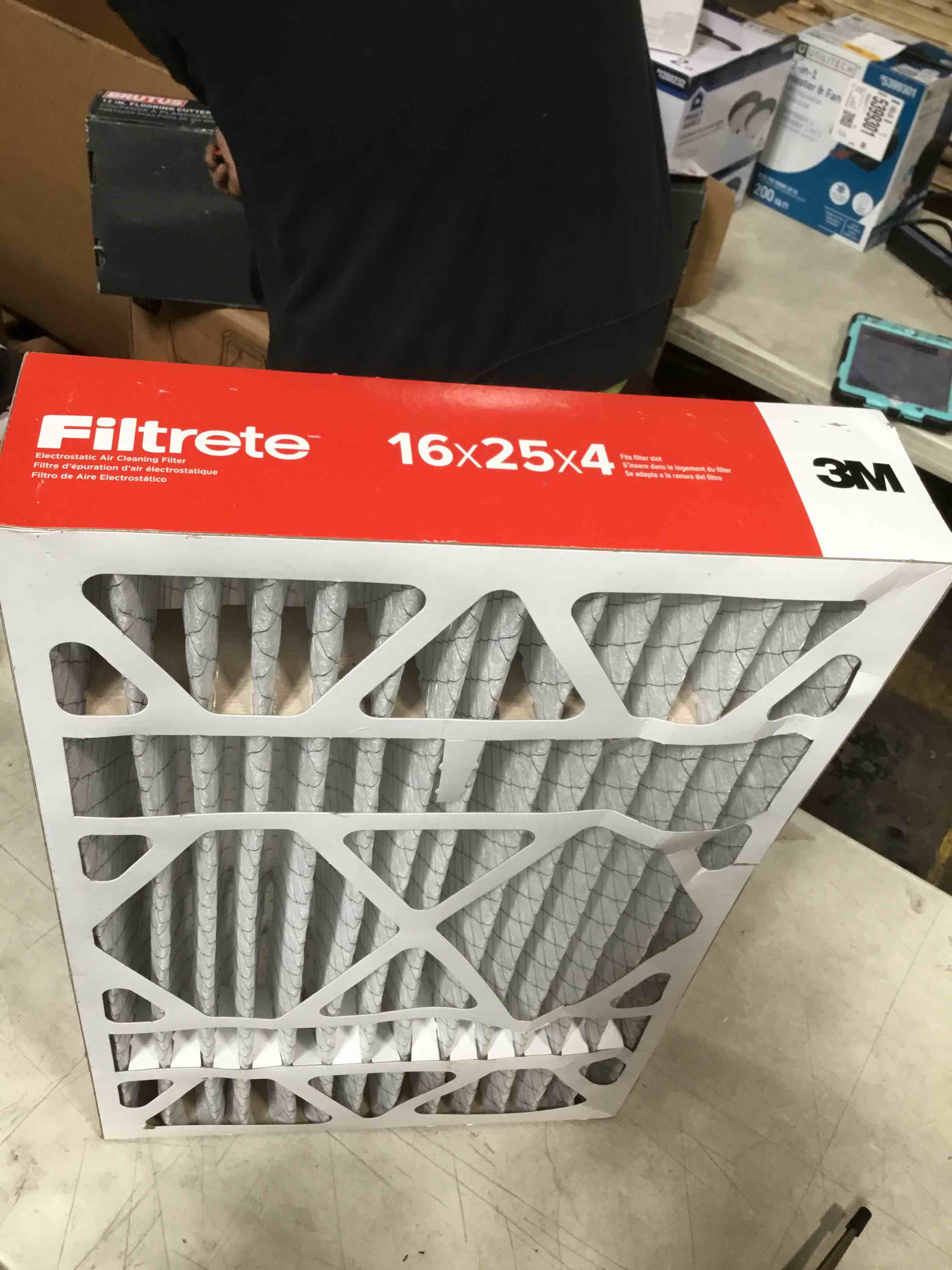 Aerostar 16x25x1 MERV 13 Pleated Air Filter, AC Furnace Air Filter, 6 Pack (Actual Size: 15 3/4" x 24 3/4" x 3/4")