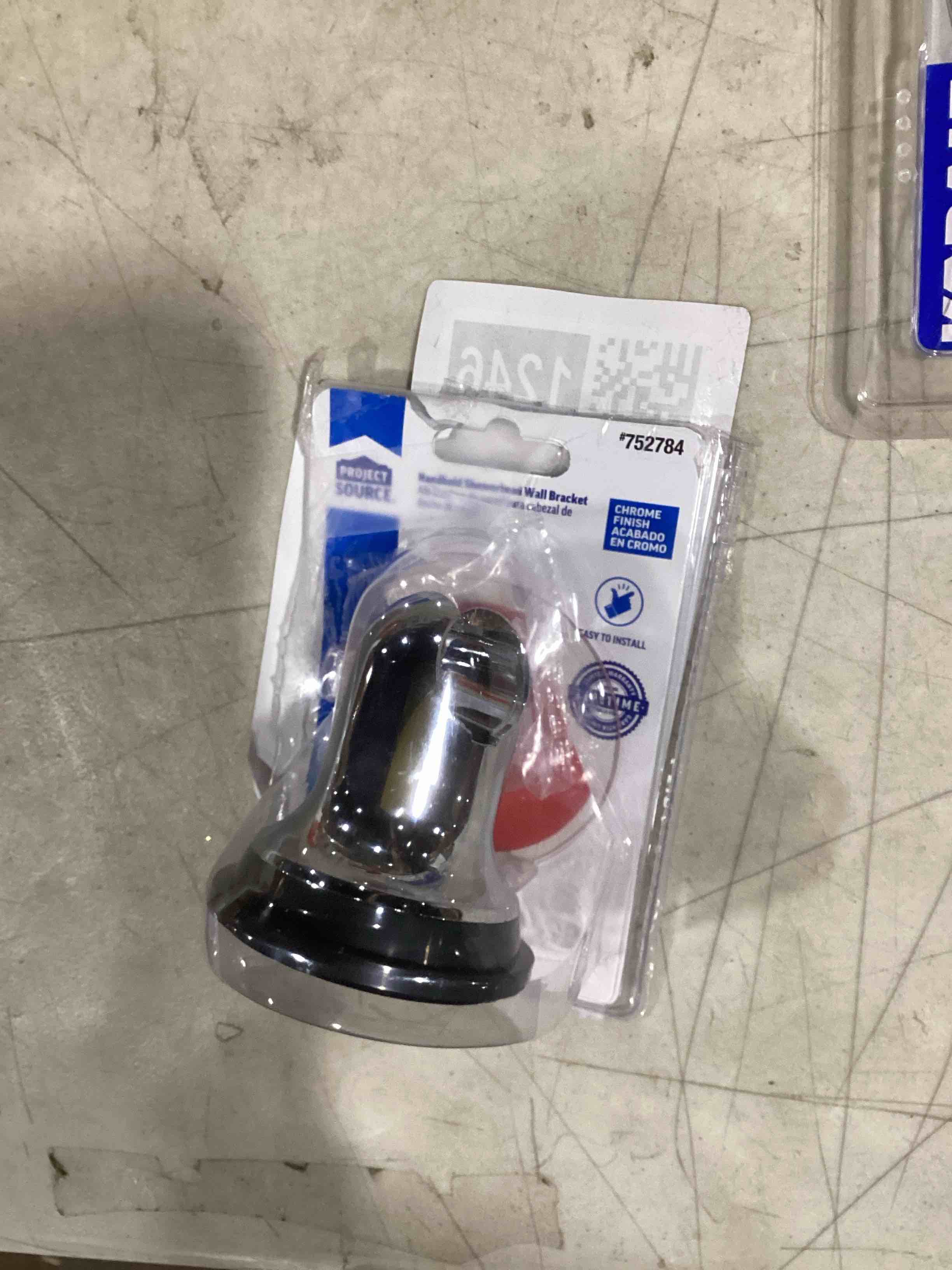 BOPai Suction Shower Head Holder, Relocatable Handheld Showerhead Holder, Chrome, Suitable for Installation On Smooth Surfaces