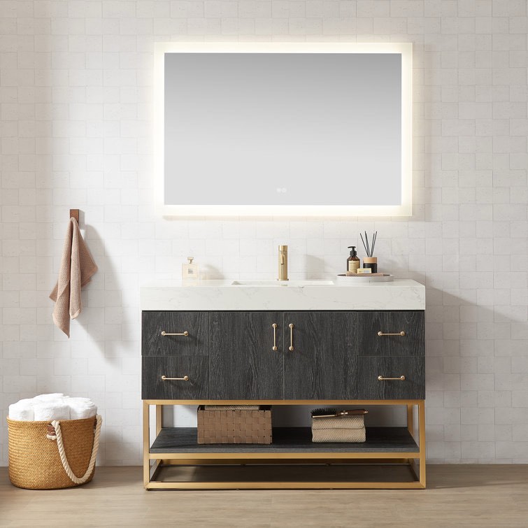 an ice 48” single bathroom vanity set