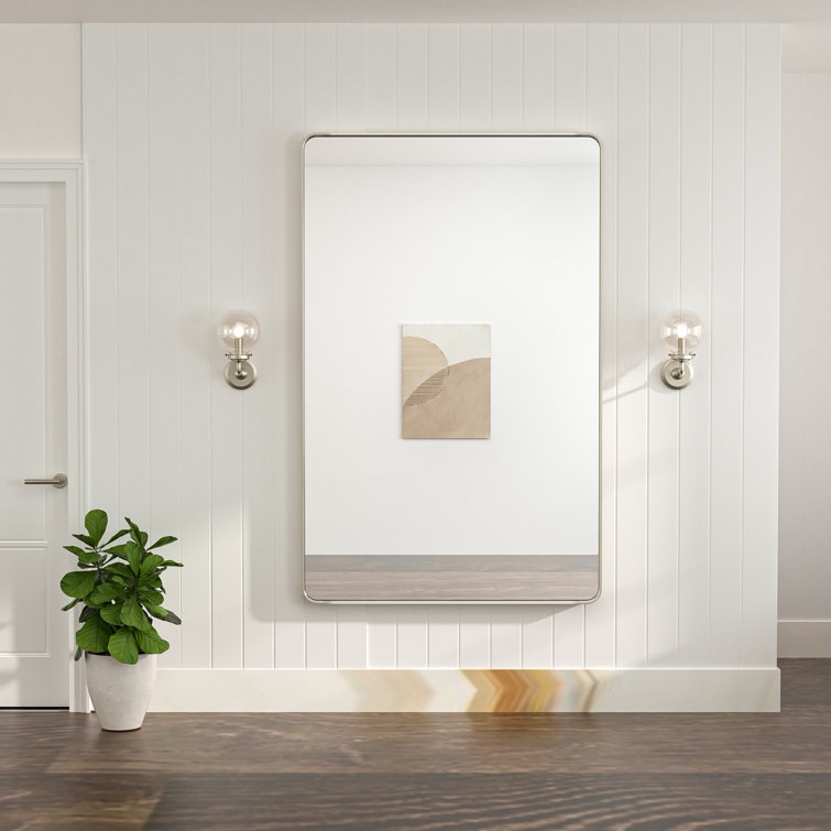 Leaderville Aluminum Framed Decorative Bathroom Vanity Mirror Wall Mirror