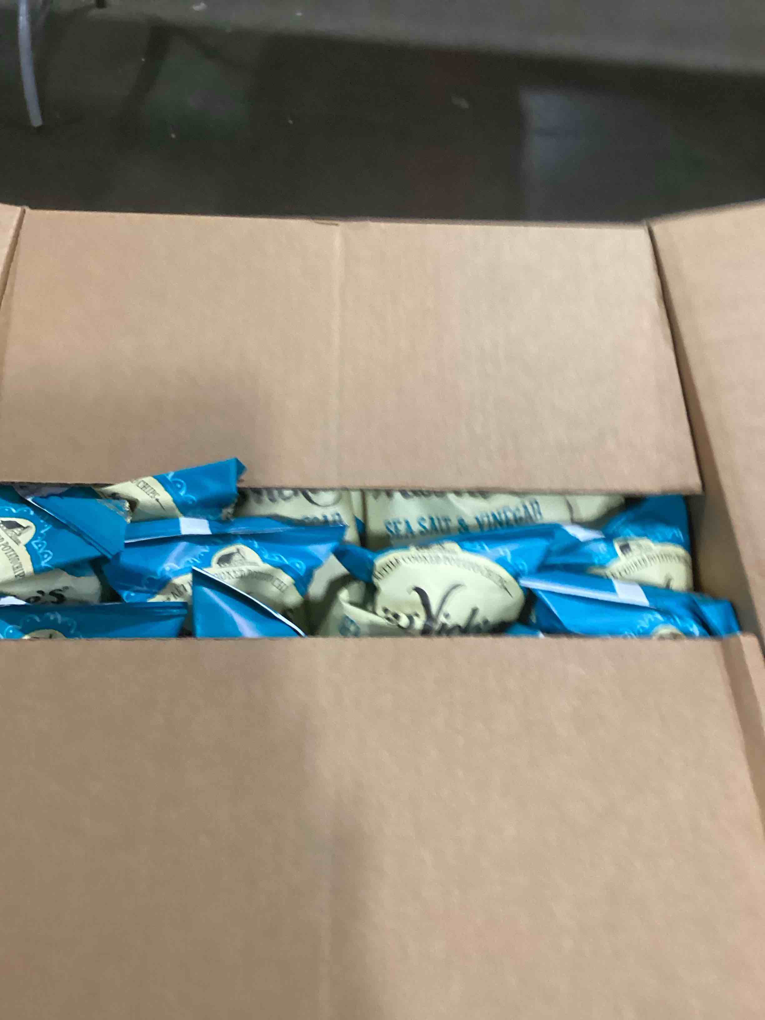 Miss Vickie's Kettle Cooked Potato Chips, Sea Salt & Vinegar, 1.375 oz pack of 64