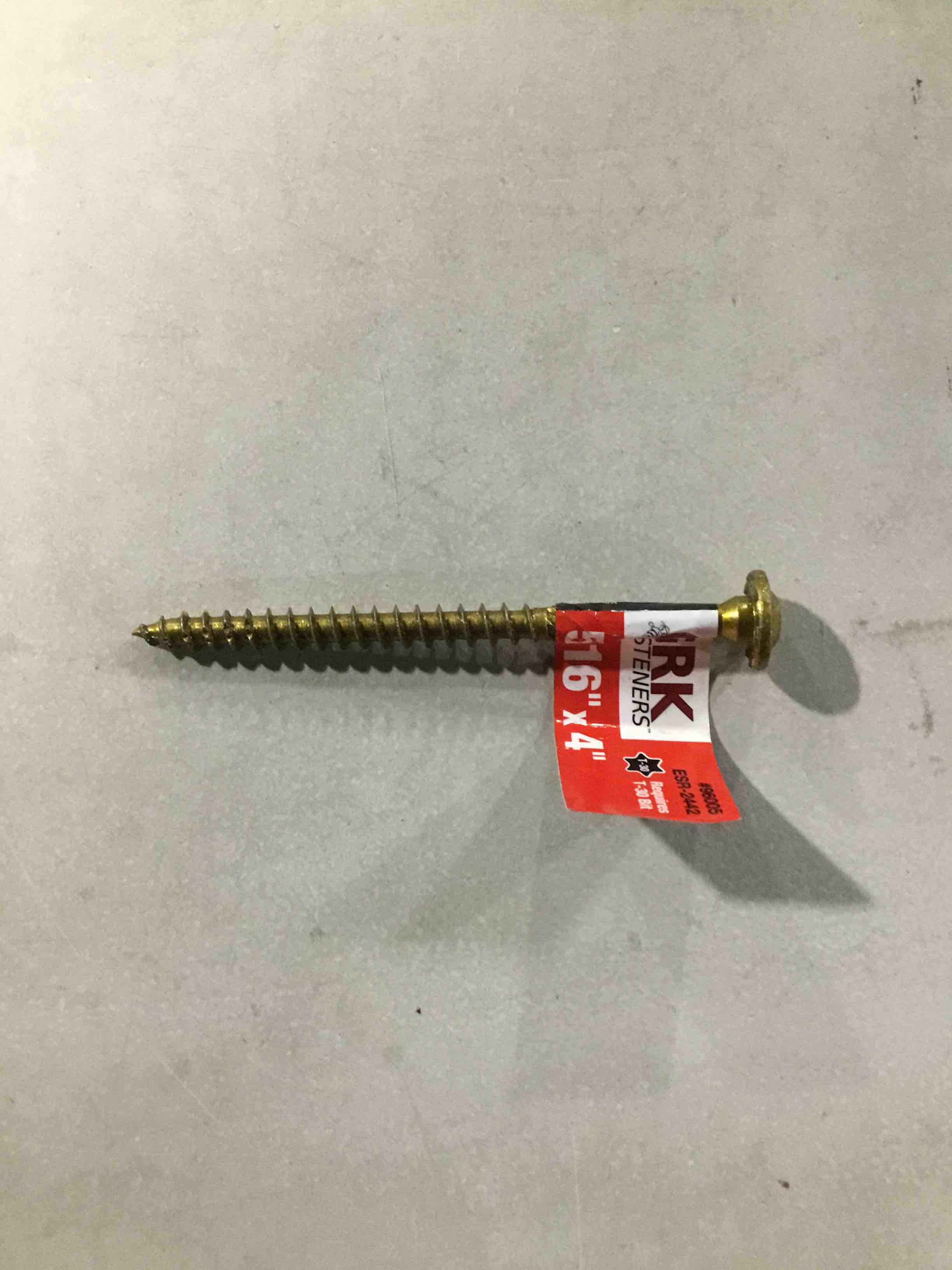 GRK 14221 5/16 in. x 3-1/8 in. Star Drive Washer Head Coated Steel RSS Structural Screws, 25/Box