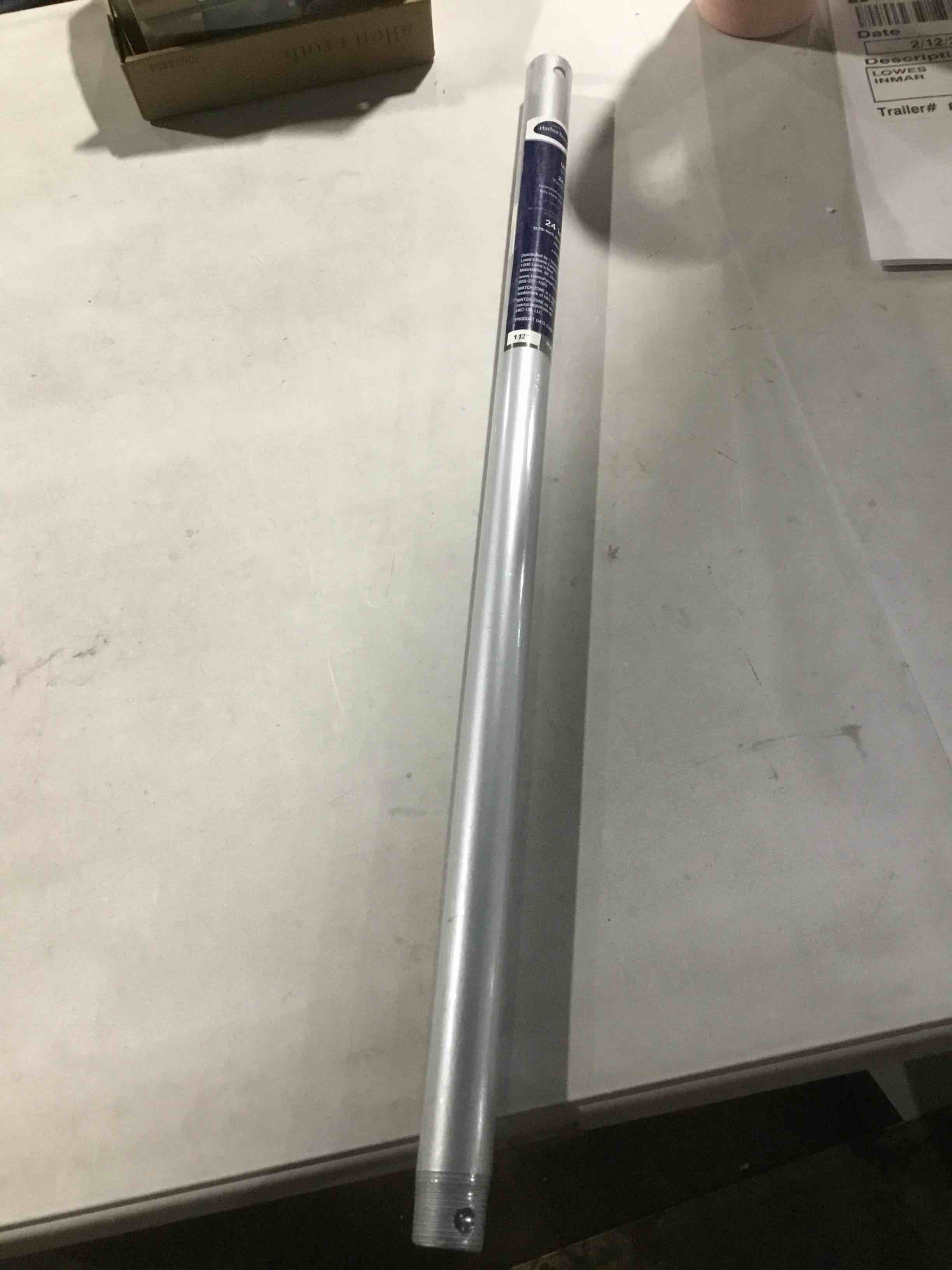 24 inch Downrods included Extension Wire for Ceiling Fan Down Rod, Unthreaded, Dia 1.02'', Black