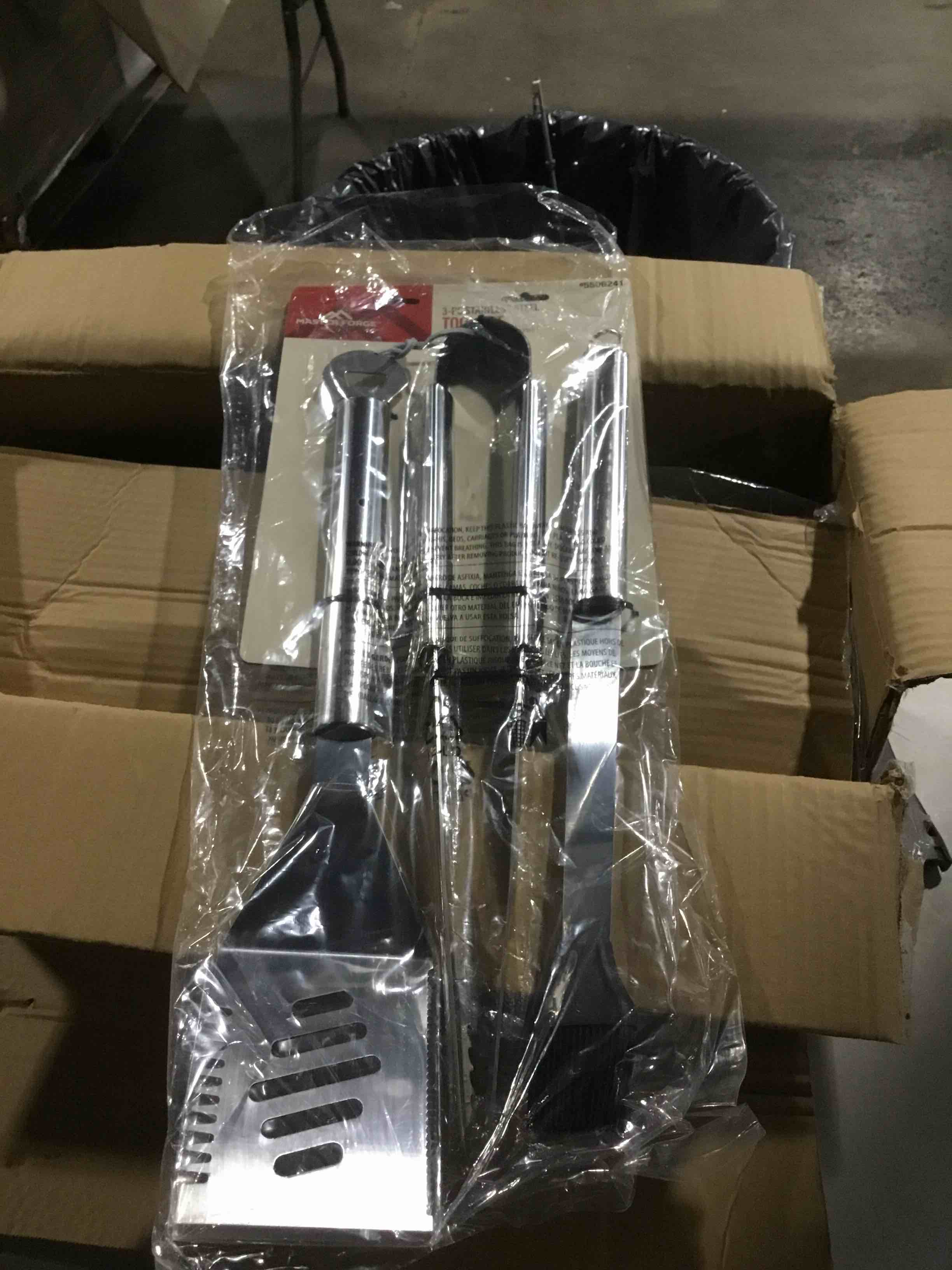 3 pc stainless steel tool set master forge