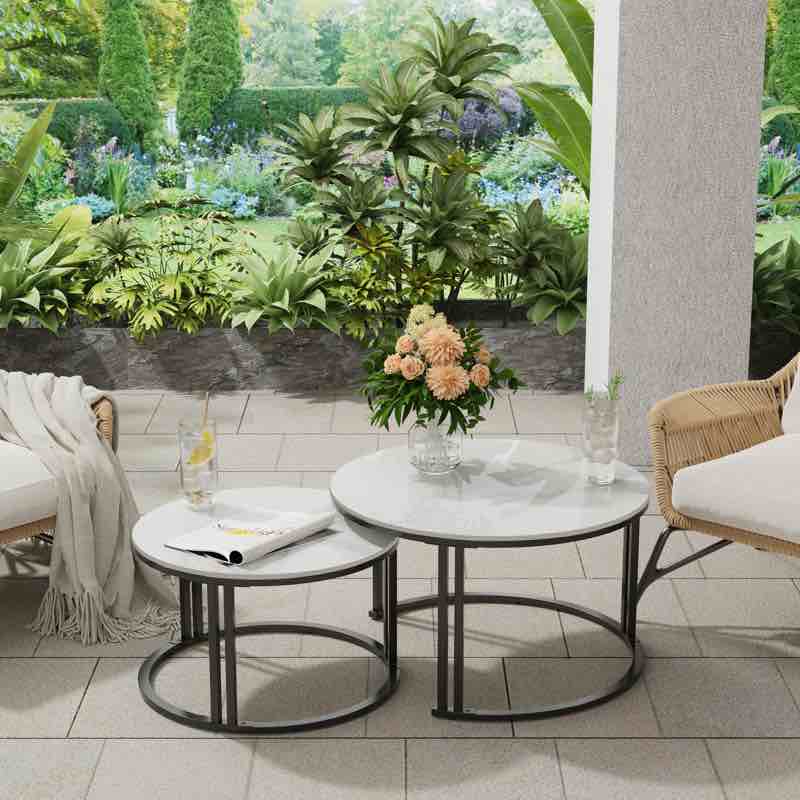 spilsby 4 legs 2 nesting coffee table