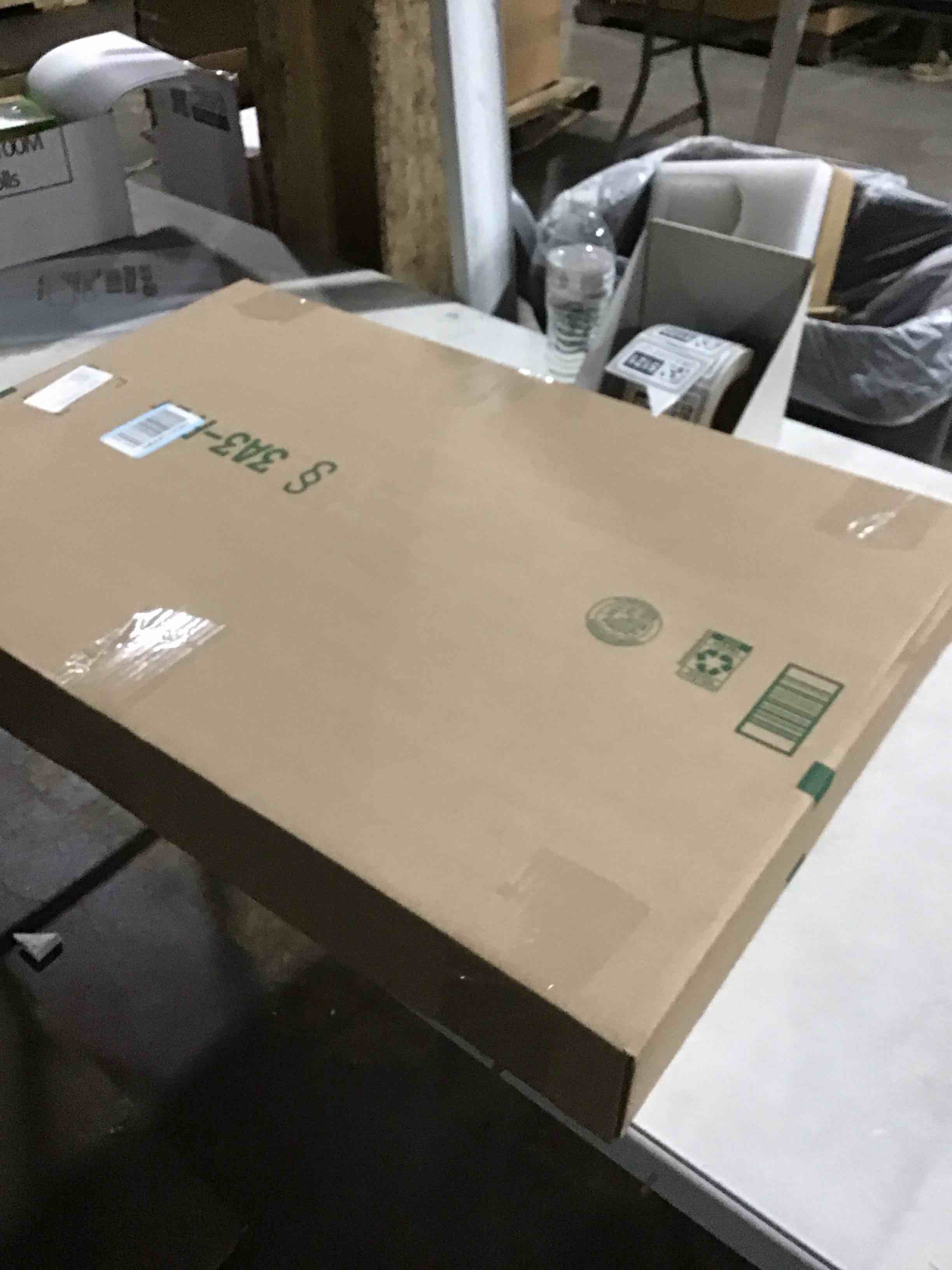 Condition photo showing As Is for Fun Memories 20x20 Black Frame - 20x20 Picture Frames Matted to 16x16- Square Photo Frame, Wall Hook Hanging Hardware Included- Gold, Set of 1 Black 20x20-1P