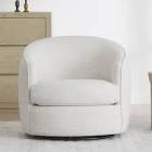 Upholstered Swivel Barrel Chair Chita