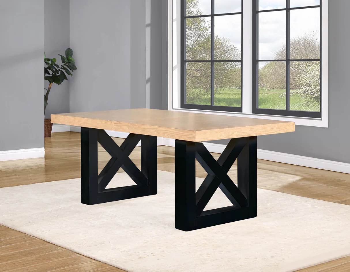 magnolia black dining table base