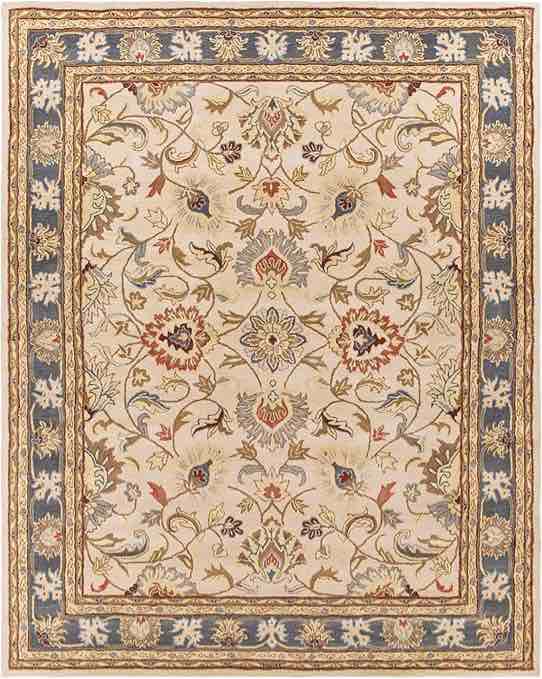 Davyan Hand Tufted Wool Damask Rug