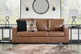 brown leather couch