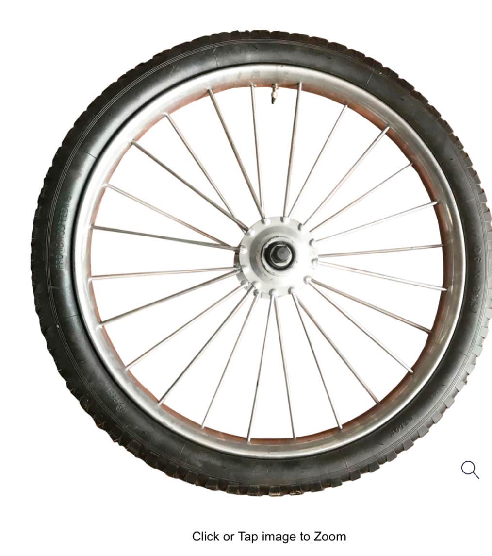 Ironton 26in. Pneumatic Spoked Wheel