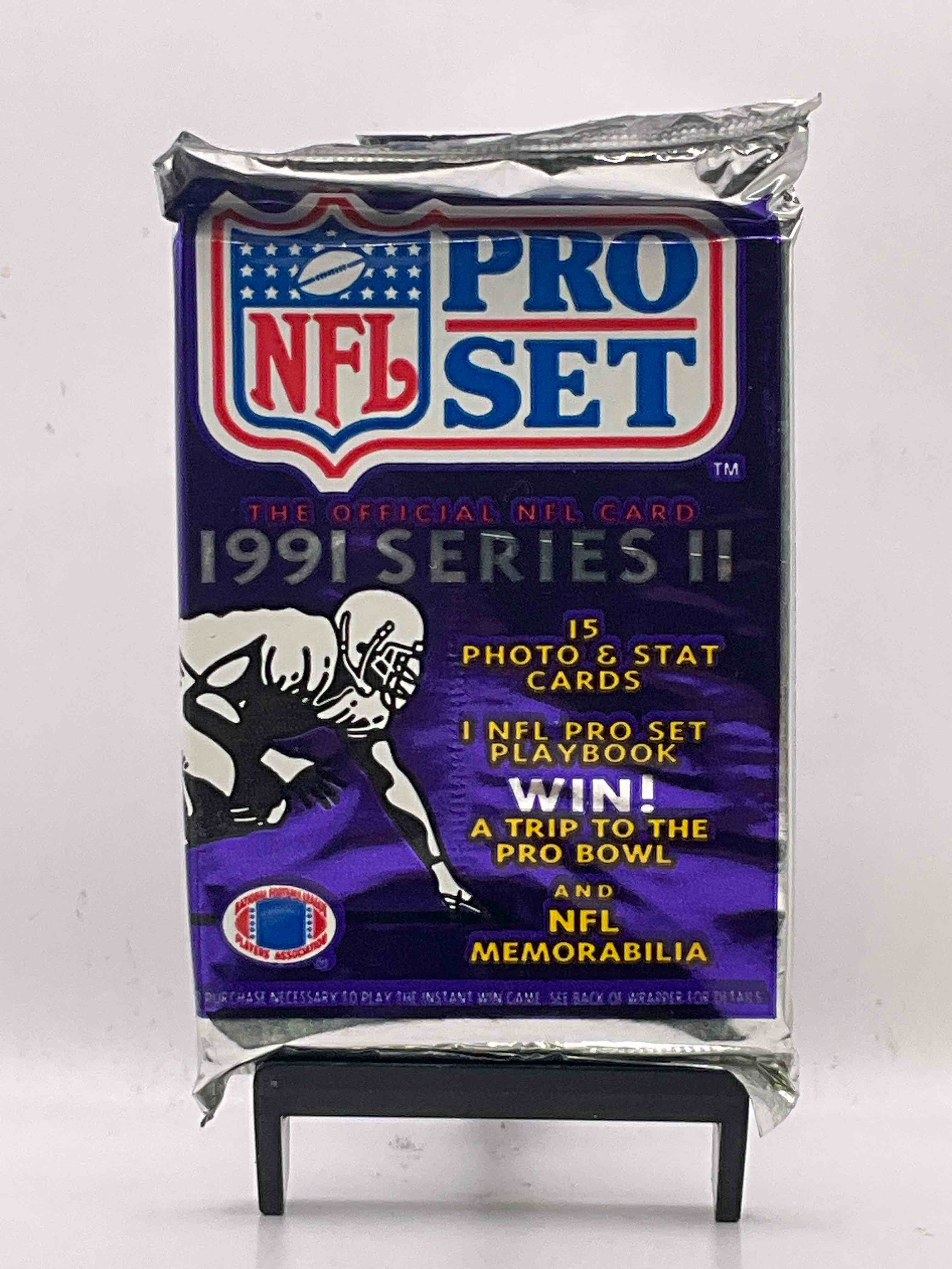 Wow! 1991 Pro Set Football Sealed Card Pack, Direct From Original Retail Case! Highly Sought After By Collectors As This Year Is Loaded With High Profile Cards! Search For Cards From Barry Sanders, Deion Sanders, Troy Aikman, Michael Irvin & Much More! Getting Hard To Find!