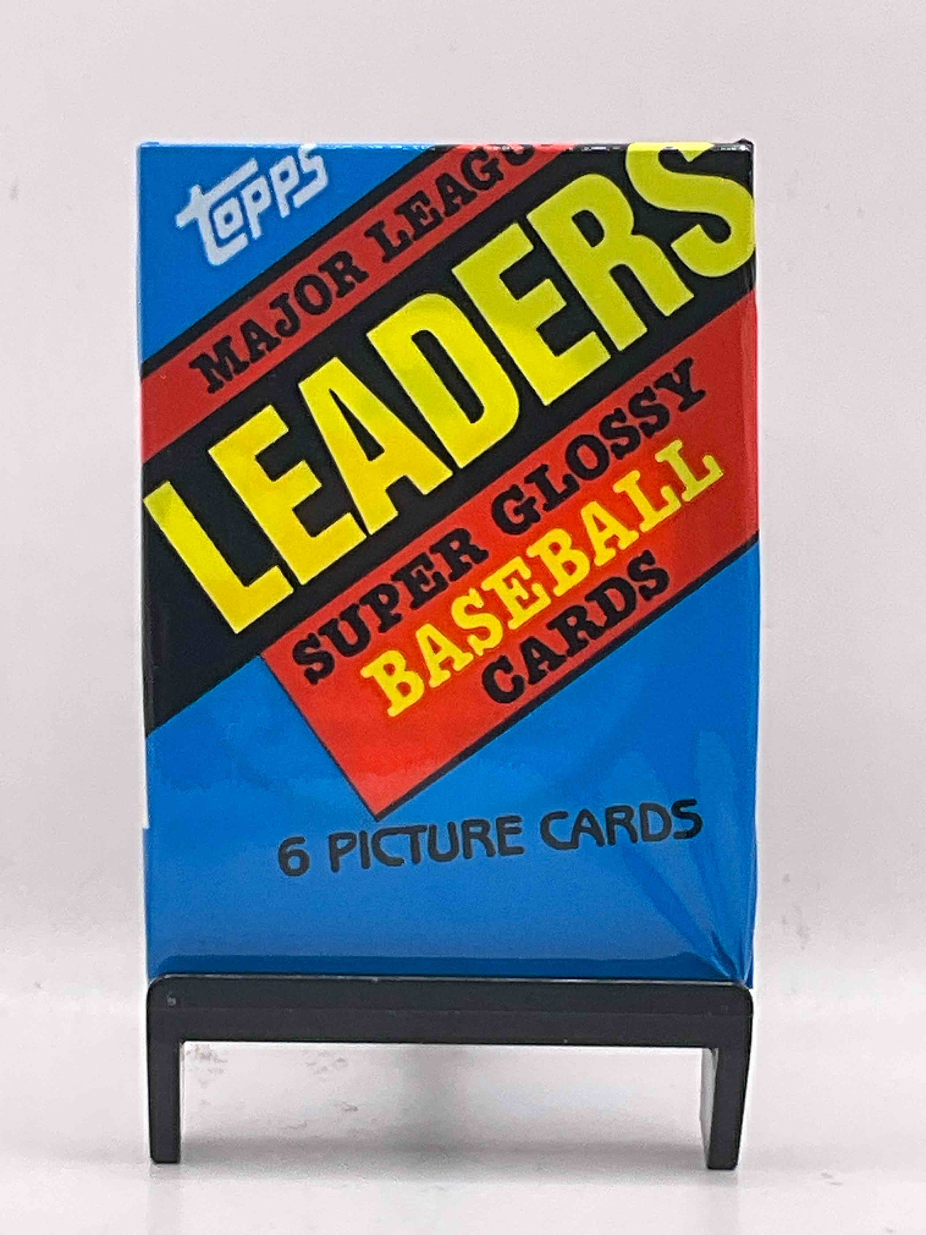 Ultra Rare! 1986 "MLB Leaders" Unopened Miniature Baseball Collectible Card Packs, 6 Cards Per Pack, Direct From Original Retail Case. Super Rare, Impossible To Find! Like New Condition!