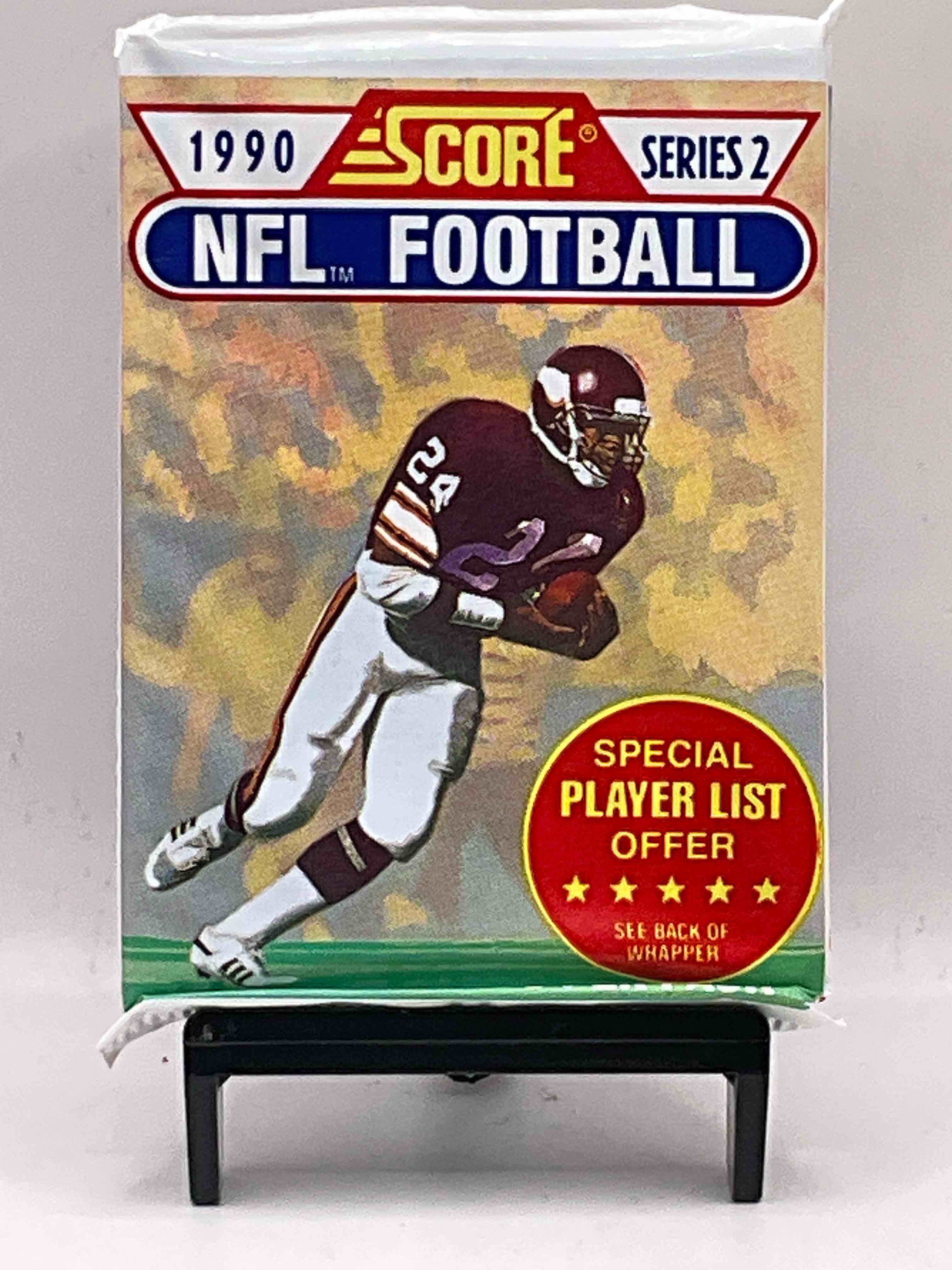 Series 2! Emmitt Smith Rookie Year! 1990 Score Football Unopened Collectible Sports Card Packs! Direct From Original Box! Look For Valuable Emmitt Smith Rookie Cards!