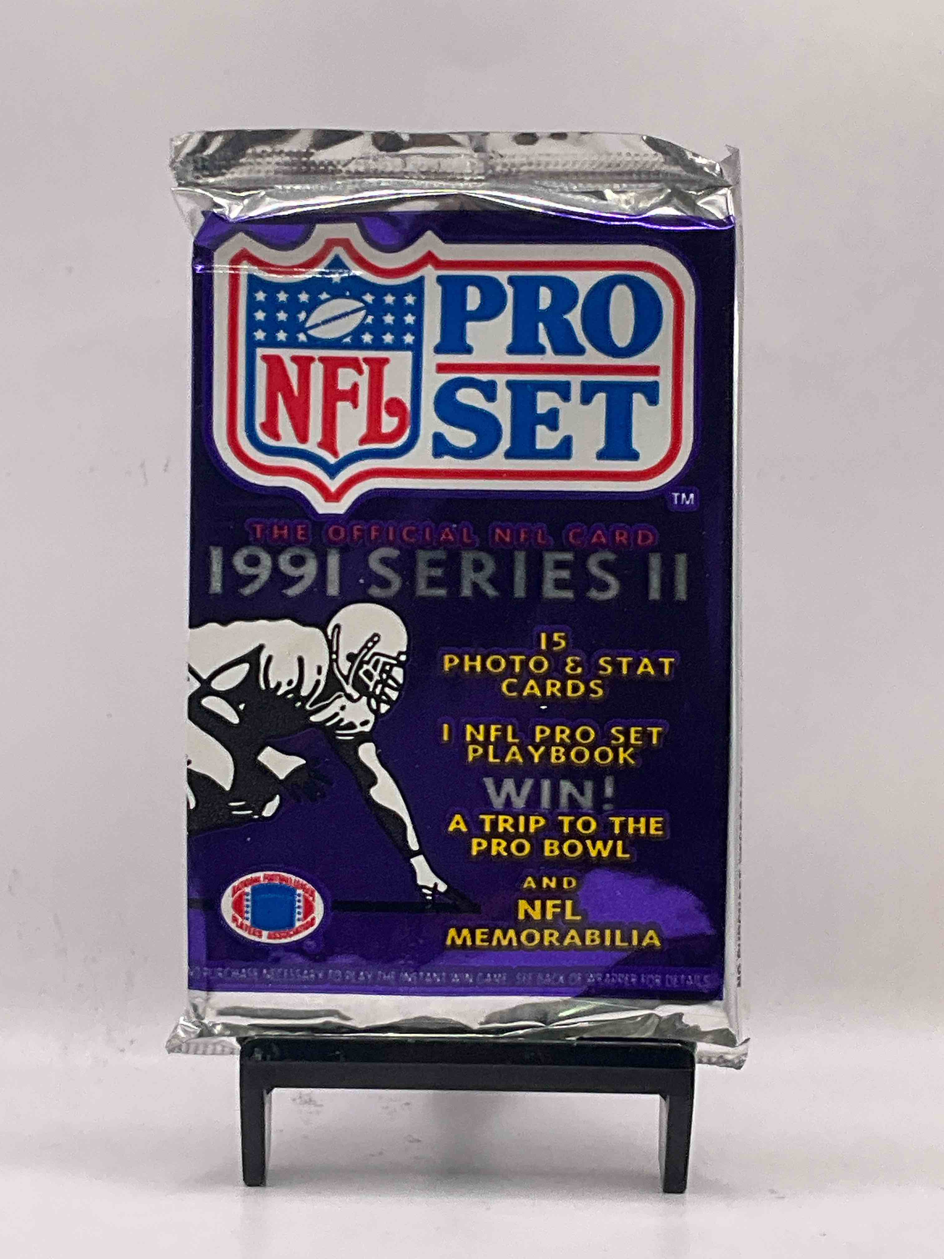 Wow! 1991 Pro Set Football Sealed Card Pack, Direct From Original Retail Case! Highly Sought After By Collectors As This Year Is Loaded With High Profile Cards! Search For Cards From Barry Sanders, Deion Sanders, Troy Aikman, Michael Irvin & Much More! Getting Hard To Find!