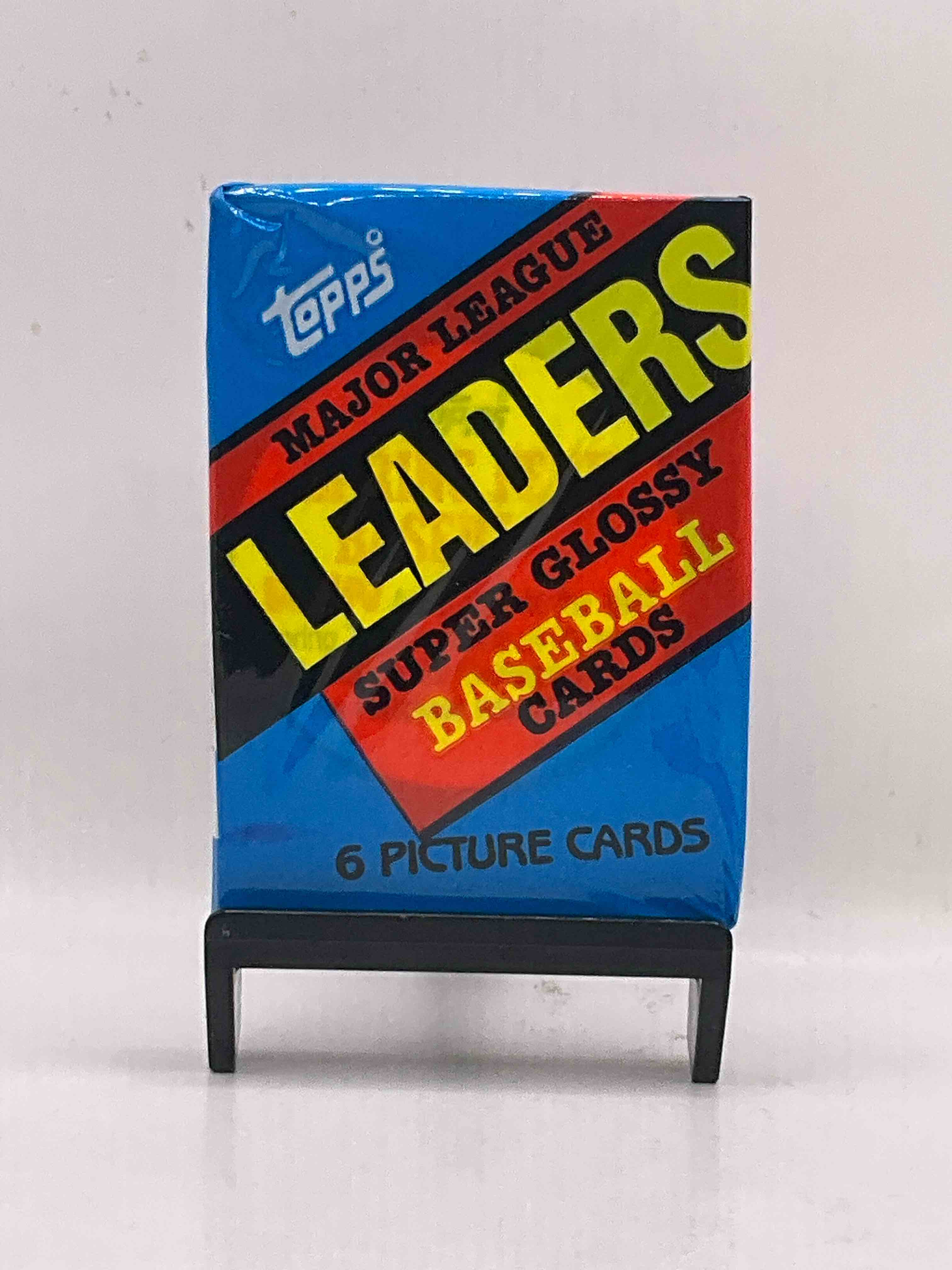 Ultra Rare! 1986 "MLB Leaders" Unopened Miniature Baseball Collectible Card Packs, 6 Cards Per Pack, Direct From Original Retail Case. Super Rare, Impossible To Find! Like New Condition!