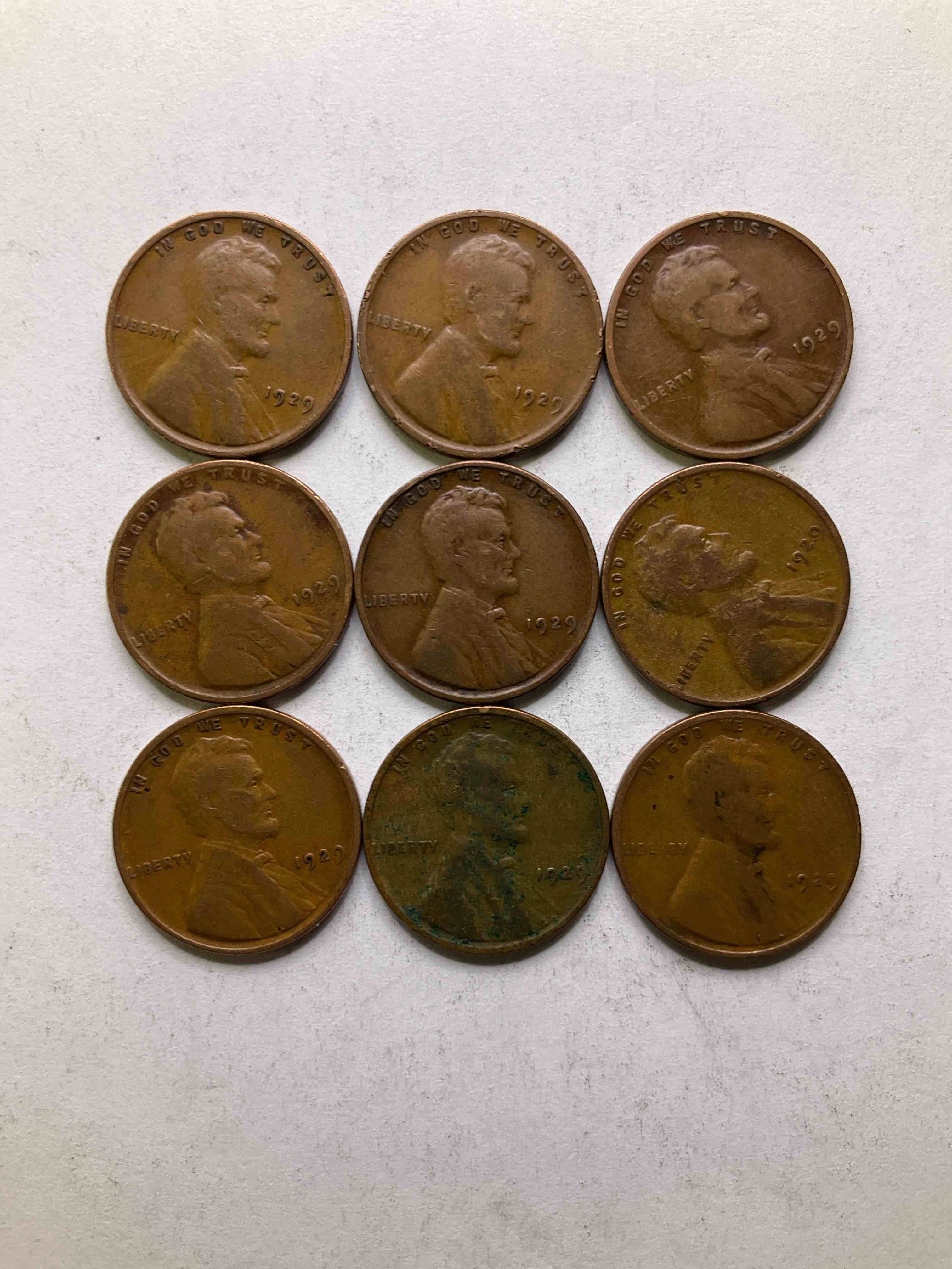 1929, The Year Of Infamy! Here Are RARE Pennies From 1929, The Year The Stock Market Crashed That Ended The Roaring Twenties & Entered America Into The Great Depression. These Gorgeous Pennies Are In Great, Circulated Condition For Their Age & Have Visible Dates. Own A Piece Of History From A Year That Will Live In Infamy!