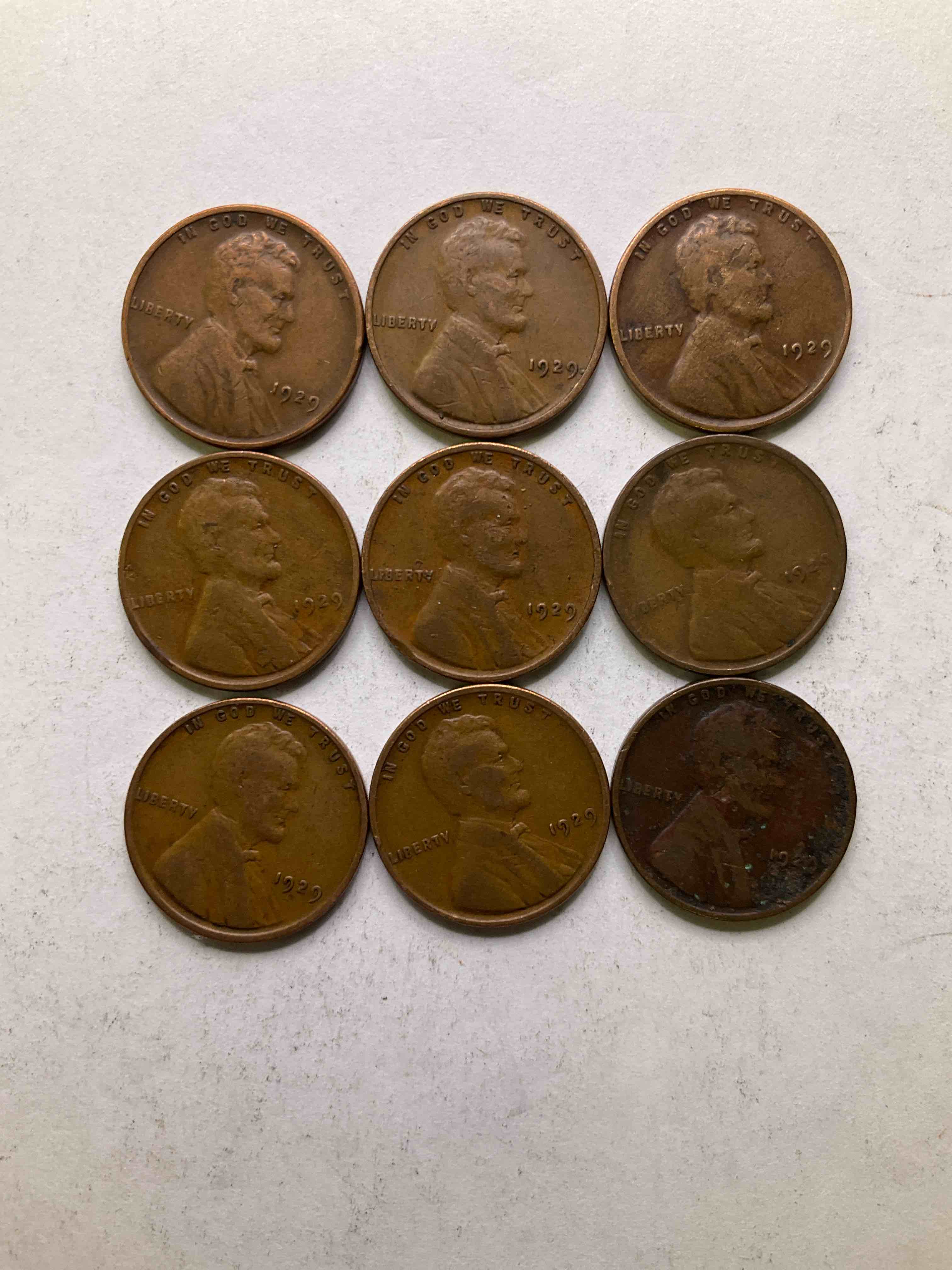 1929, The Year Of Infamy! Here Are RARE Pennies From 1929, The Year The Stock Market Crashed That Ended The Roaring Twenties & Entered America Into The Great Depression. These Gorgeous Pennies Are In Great, Circulated Condition For Their Age & Have Visible Dates. Own A Piece Of History From A Year That Will Live In Infamy! 