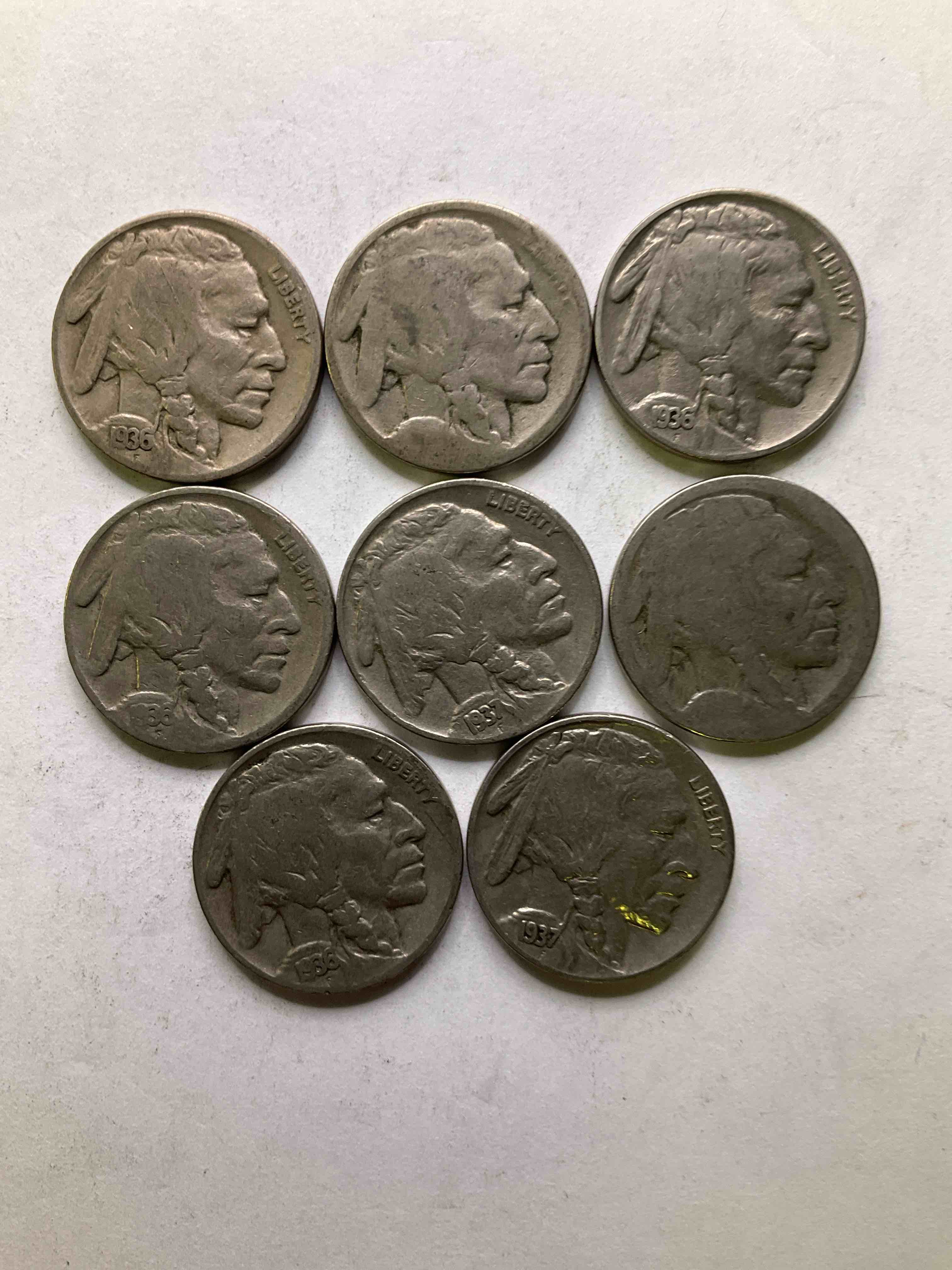 Historic Buffalo Nickels! Indian Head Buffalo Nickels Were Minted From 1913 To 1938 & Have Become A Favorite For Coin Collectors Around The World! Own Pieces Of American History With These Cools Indian Head Buffalo Nickels In Circulated Condition, Most With Visible Dates Which Is Very Rare For Buffalo Nickels! 