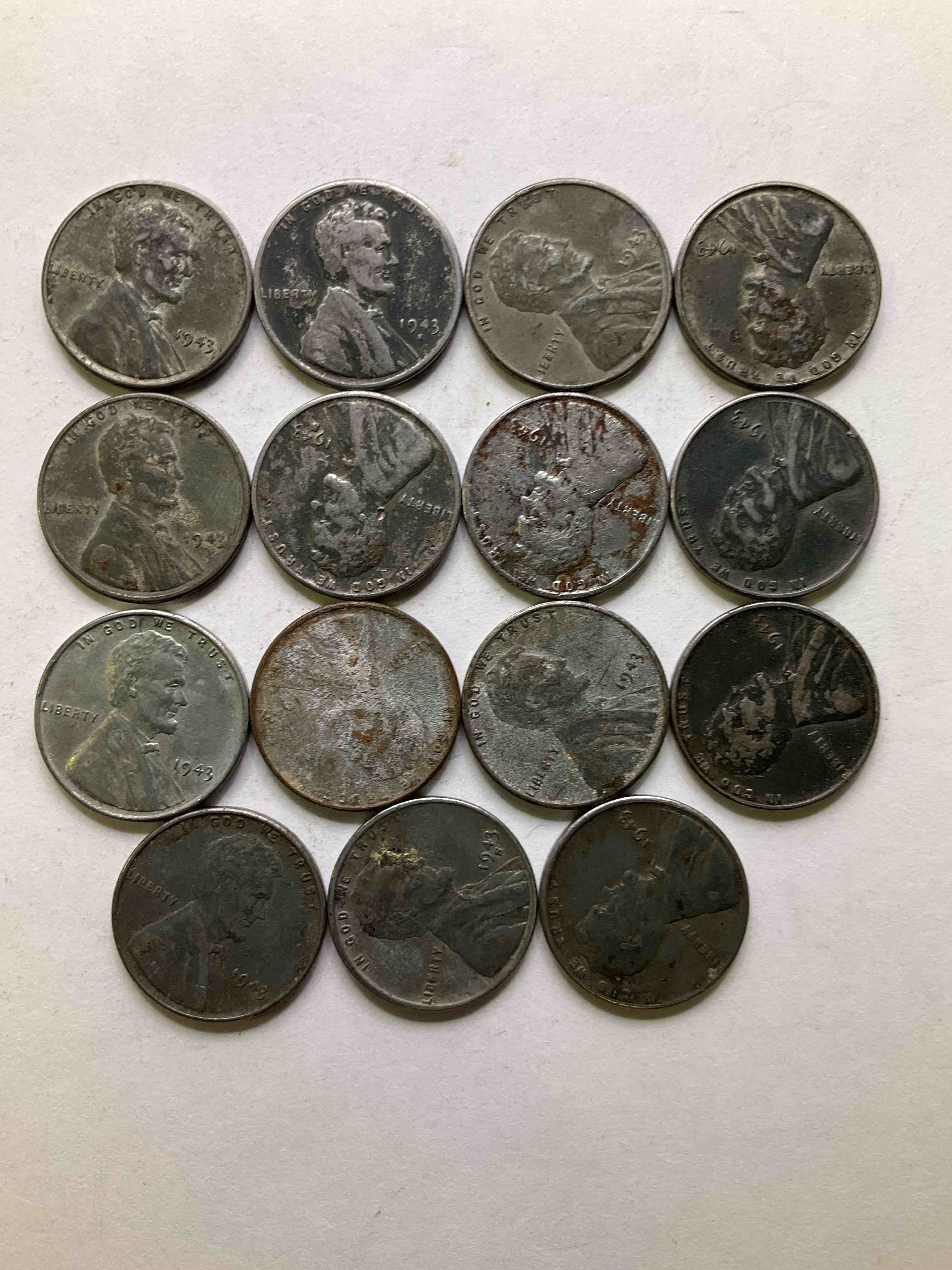 1943 World War II History! Did You Know That In 1943 Copper Was So Valuable For Making Ammunition That The U.S. Treasury Made Pennies Out Of Steel?! 1943 STEEL Pennies Have Become Valuable, Rare Collector Items! Up For - Auction Are Rare WWIl Steel Pennies Appearing Circulated. Own Pieces Of World War II History That Are An Awesome Investment!