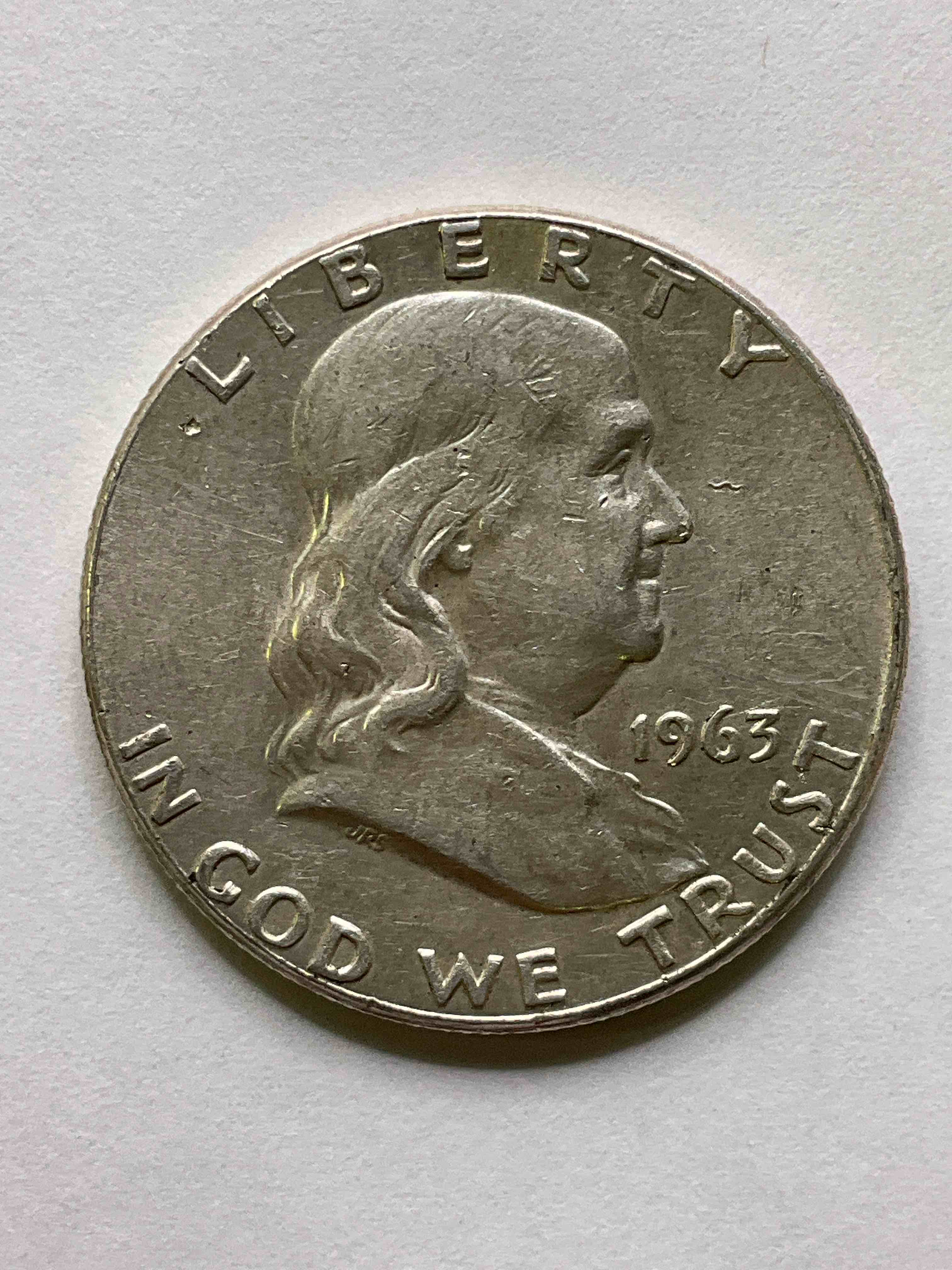 Ben Franklin Silver! Pre 1965 Silver U.S. Half Dollar Coins! Before 1965 American Half Dollars Were Actually Silver, Here Are Rare 1954 & 1963 Versions In Excellent, Circulated Condition! Great For Investing In Precious Metals! These Heavy Half Dollars Were Minted At 90% Silver and 10% Copper, Giving Them A Net Weight Of 36169 Ounces Of Pure Silver Per Coin! Very Rare In This Great Condition!