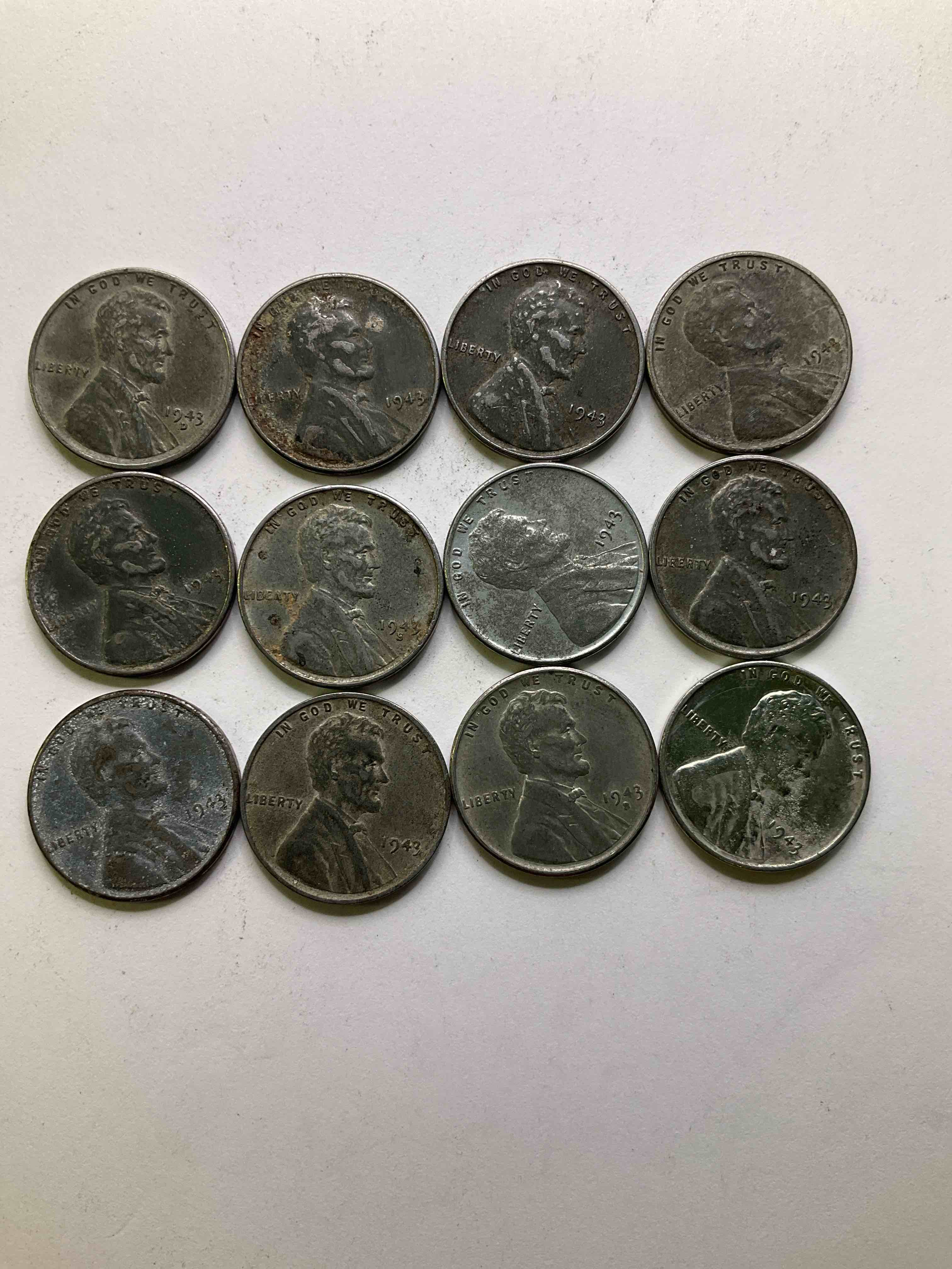 1943 World War Il History! Did You Know That In 1943 Copper Was So Valuable For Making Ammunition That The U.S. Treasury Made Pennies Out Of Steel?! 1943 STEEL Pennies Have Become Valuable, Rare Collector Items! Up For Auction Are Rare WWIl Steel Pennies Appearing Circulated. Own Pieces Of World War Il History That Are An Awesome Investment!
