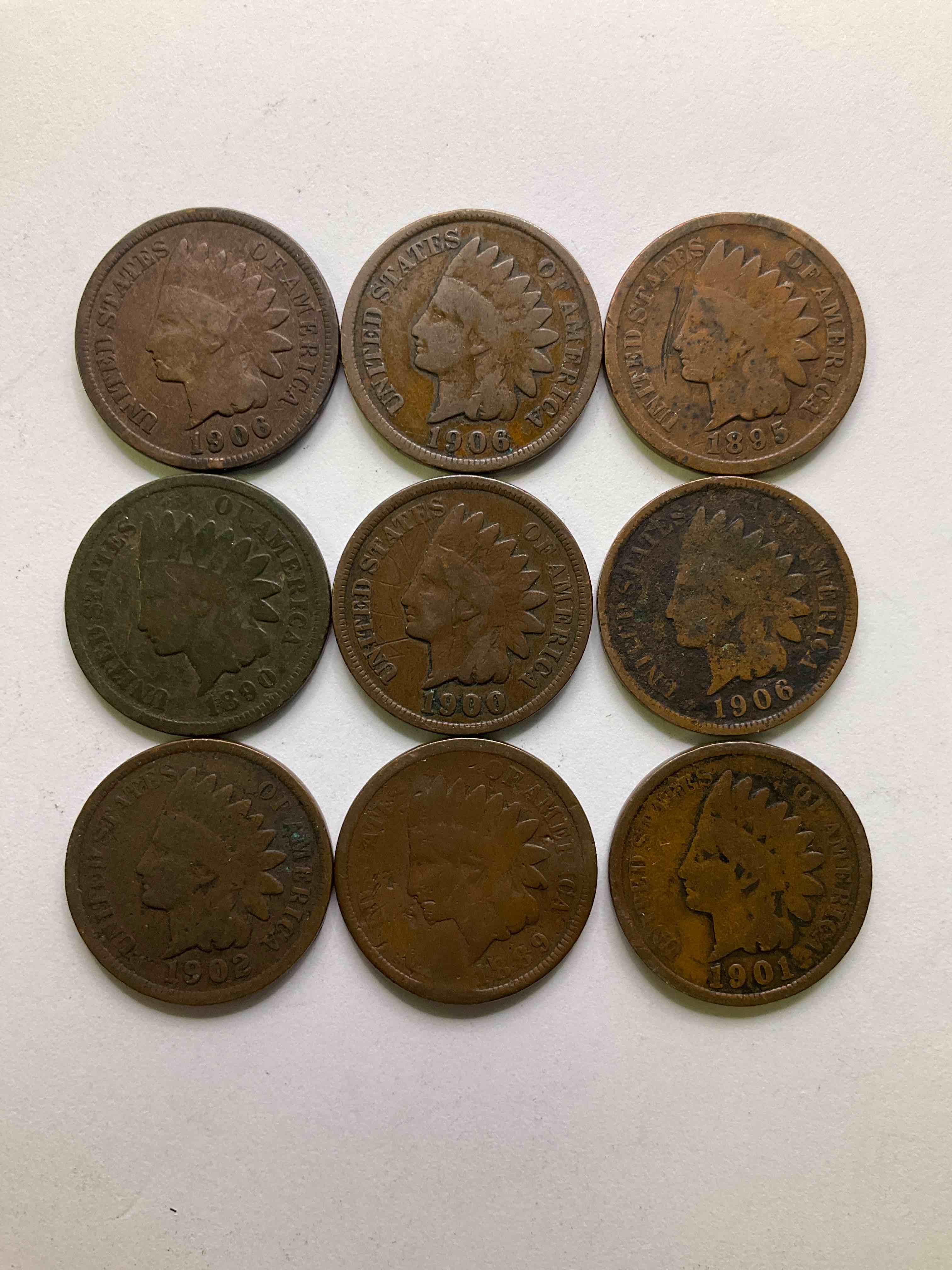 Indian Head Pennies! These Gorgeous U.S. Pennies Were Minted From 1859-1909 & Have Become Serious Collector Items! The "Indian Head" Design Is Actually A Representation Of Lady Liberty Wearing An Indian Headdress. Here Are Beautiful, Well-Kept Examples Representing Many Different Mint Years! Great For Collecting, Investing & Learning History, & Rare With Visible Dates!