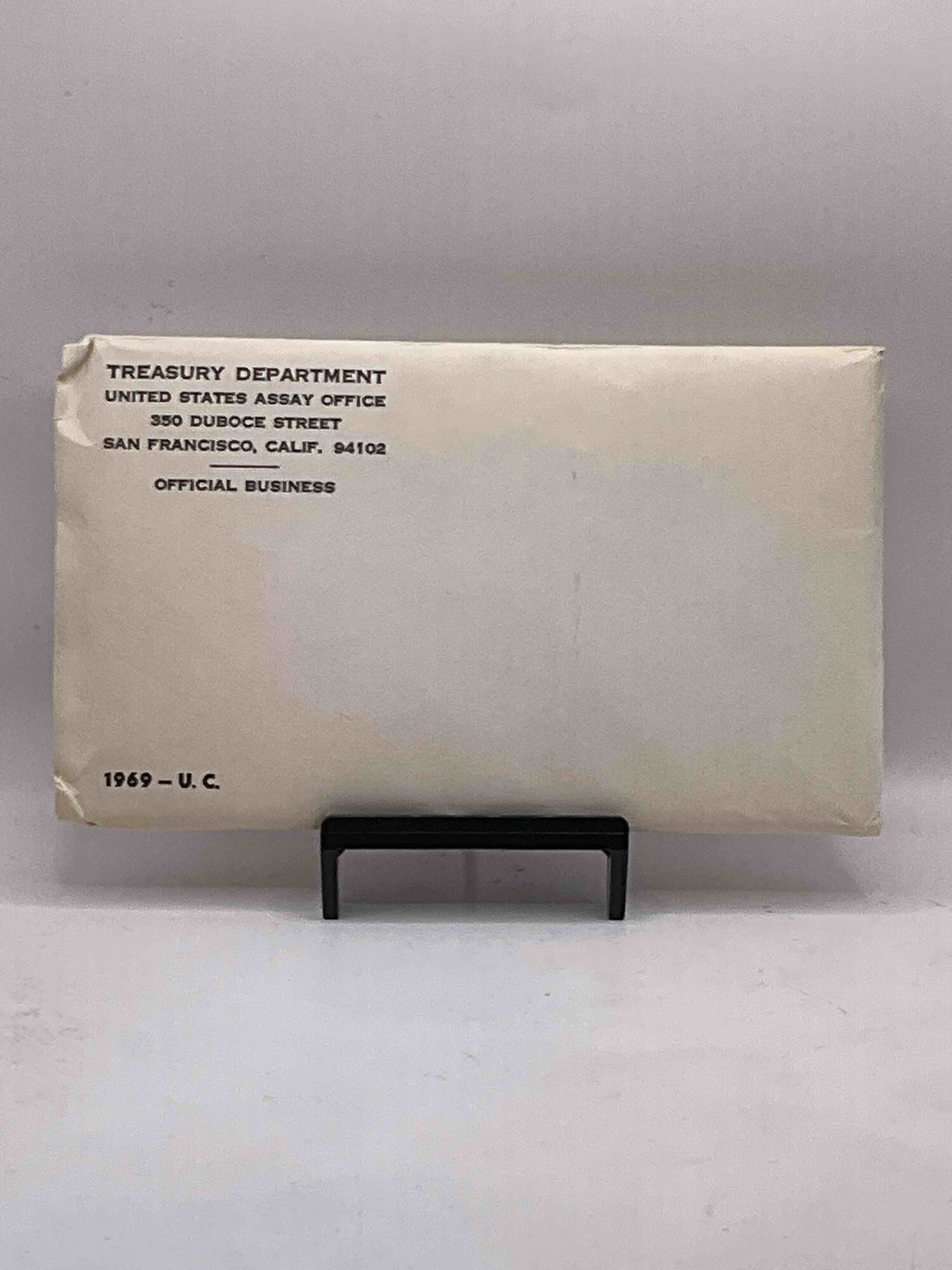 1969 Moon Landing History! Year Of The Moon Landing, Includes Silver! Check Out This 1969 Uncirculated Mint Set Issued From The U.S. Mint, Still In Its Original Envelope From The U.S. Treasury! Set Includes Both Mint Sets For 1969, Philadelphia & Denver! The Included Kennedy Half Dollar Is 40% Silver! Includes Each Coin Minted For That Year & Also An Exclusive Philly & Denver Mint Token. An Awesome Collectable!