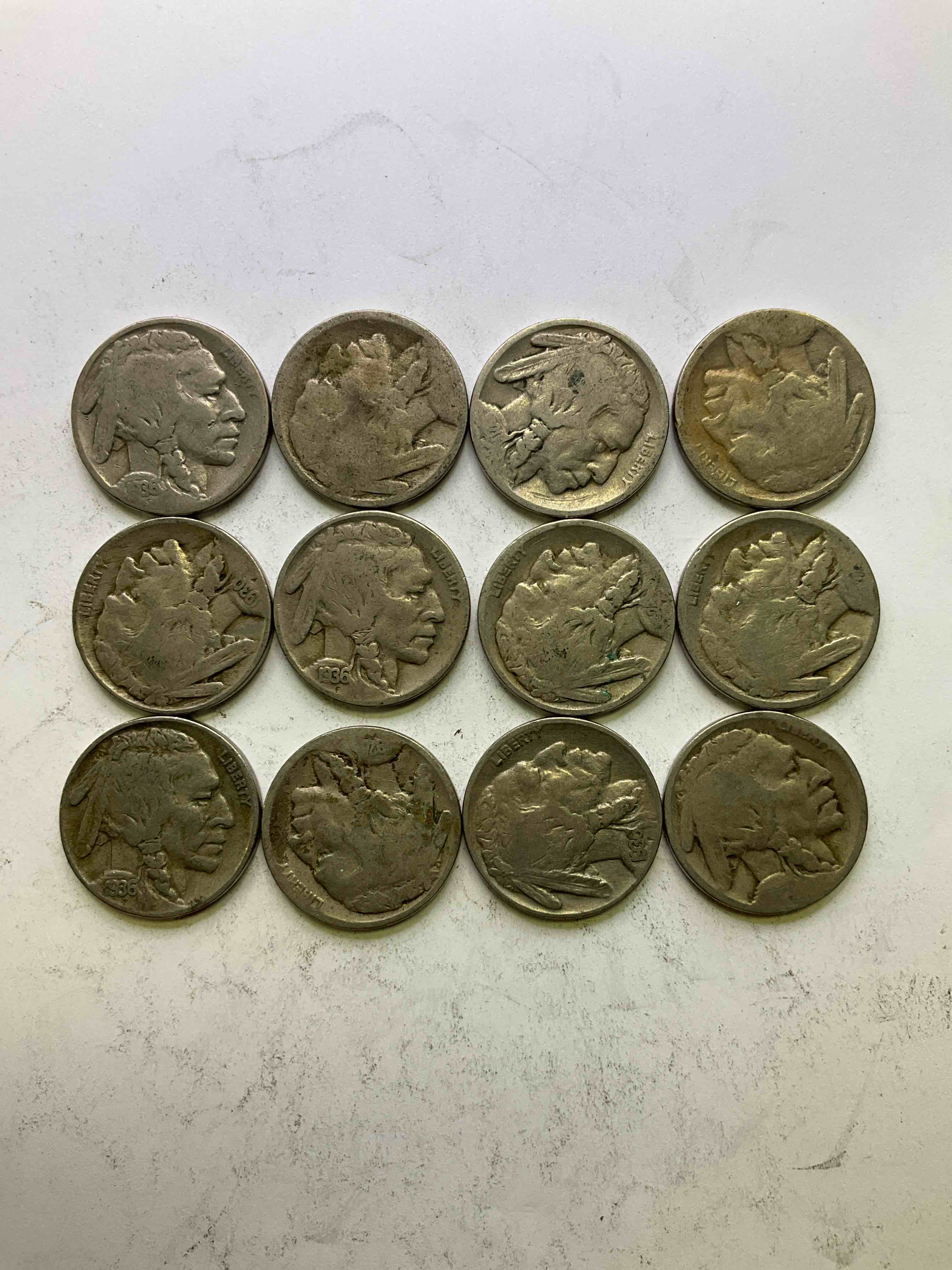 Historic Buffalo Nickels! Indian Head Buffalo Nickels Were Minted From 1913 To 1938 & Have Become A Favorite For Coin Collectors Around The World! Own Pieces Of American History With These Cools Indian Head Buffalo Nickels In Circulated Condition, Most With Visible Dates Which Is Very Rare For Buffalo Nickels!
