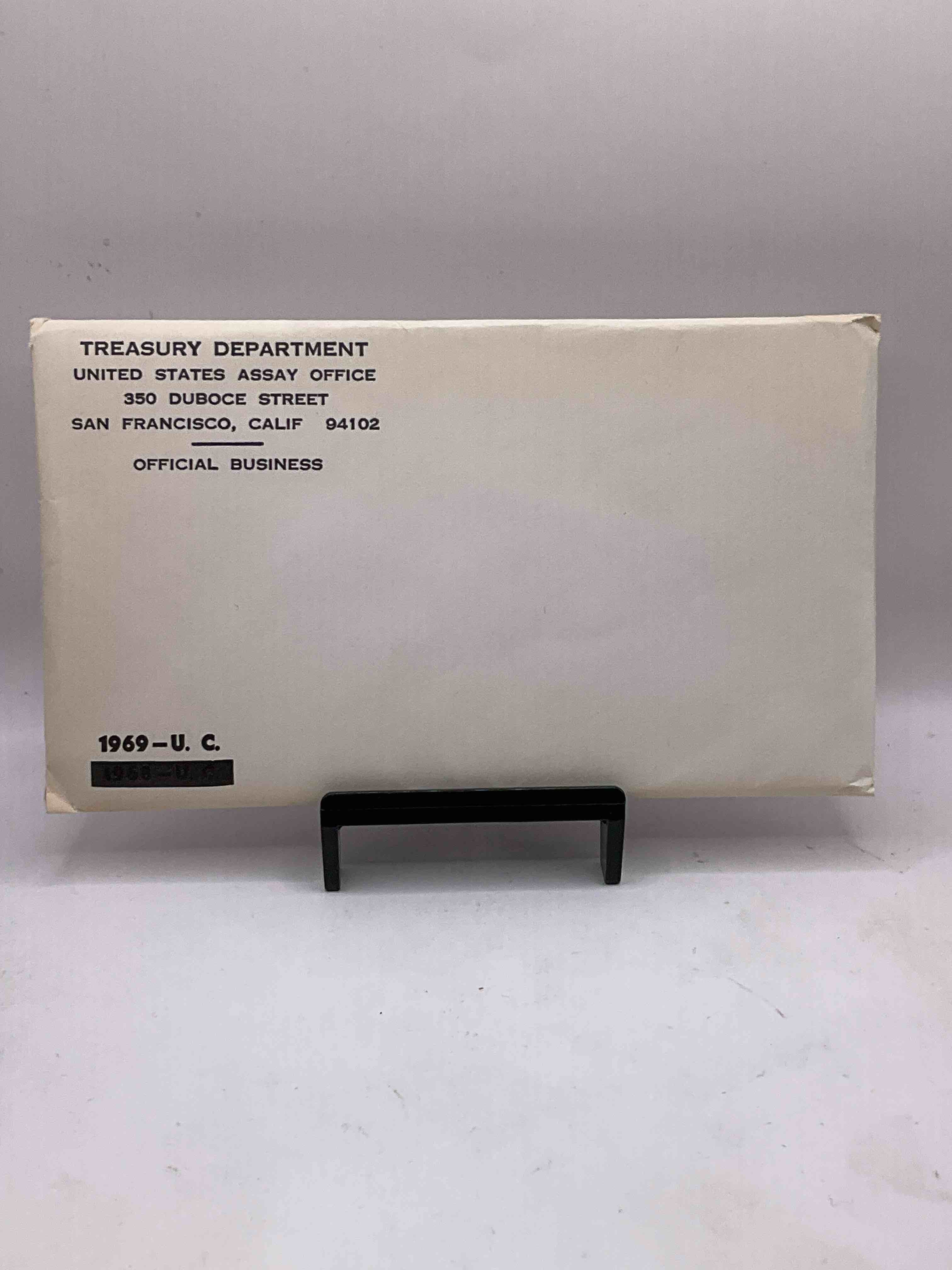 1969 Moon Landing History! Year Of The Moon Landing, Includes Silver! Check Out This 1969 Uncirculated Mint Set Issued From The U.S. Mint, Still In Its Original Envelope From The U.S. Treasury! Set Includes Both Mint Sets For 1969, Philadelphia & Denver! The Included Kennedy Half Dollar Is 40% Silver! Includes Each Coin Minted For That Year & Also An Exclusive Philly & Denver Mint Token. An Awesome Collectable!