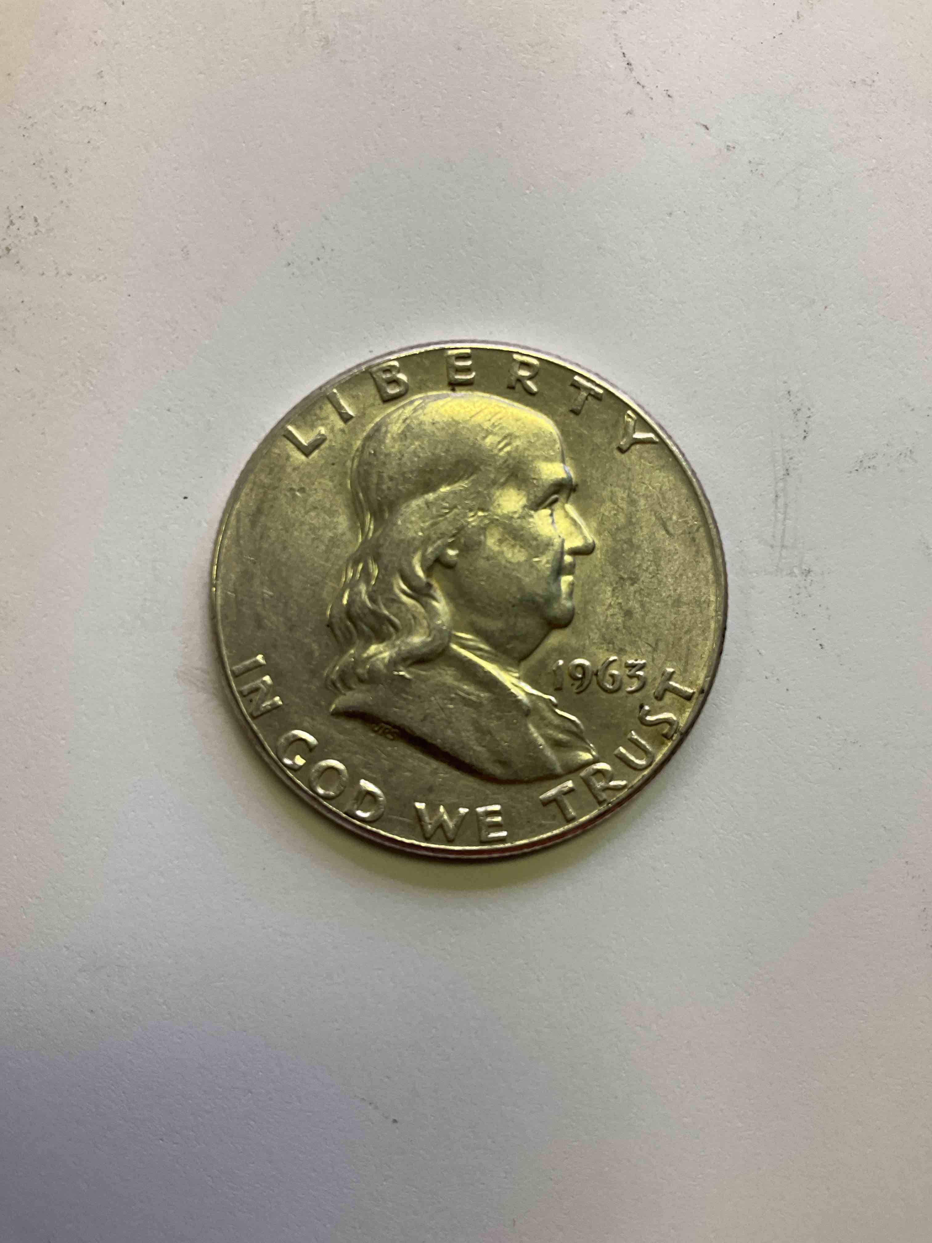 Ben Franklin Silver! Pre 1965 Silver U.S. Half Dollar Coins! Before 1965 American Half Dollars Were Actually Silver, Here Are Two Great 1963 Versions In Excellent, Circulated Condition! Great For Investing In Precious Metals! These Heavy Half Dollars Were Minted At 90% Silver and 10% Copper, Giving Them A Net Weight Of .36169 Ounces Of Pure Silver Per Coin! Very Rare In This Great Condition!