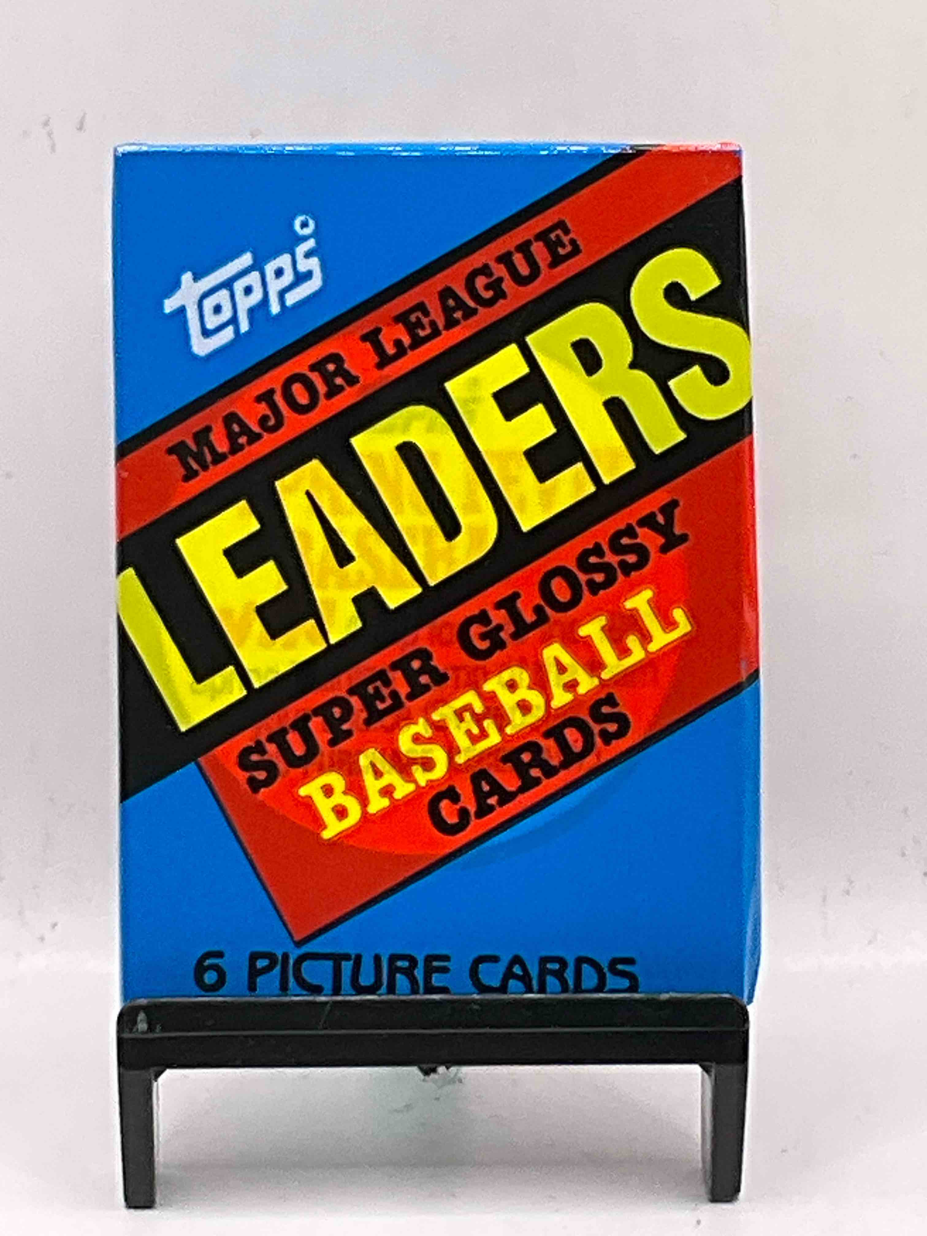 Ultra Rare! 1986 "MLB Leaders" Unopened Miniature Baseball Collectible Card Packs, 6 Cards Per Pack, Direct From Original Retail Case. Super Rare, Impossible To Find! Like New Condition!