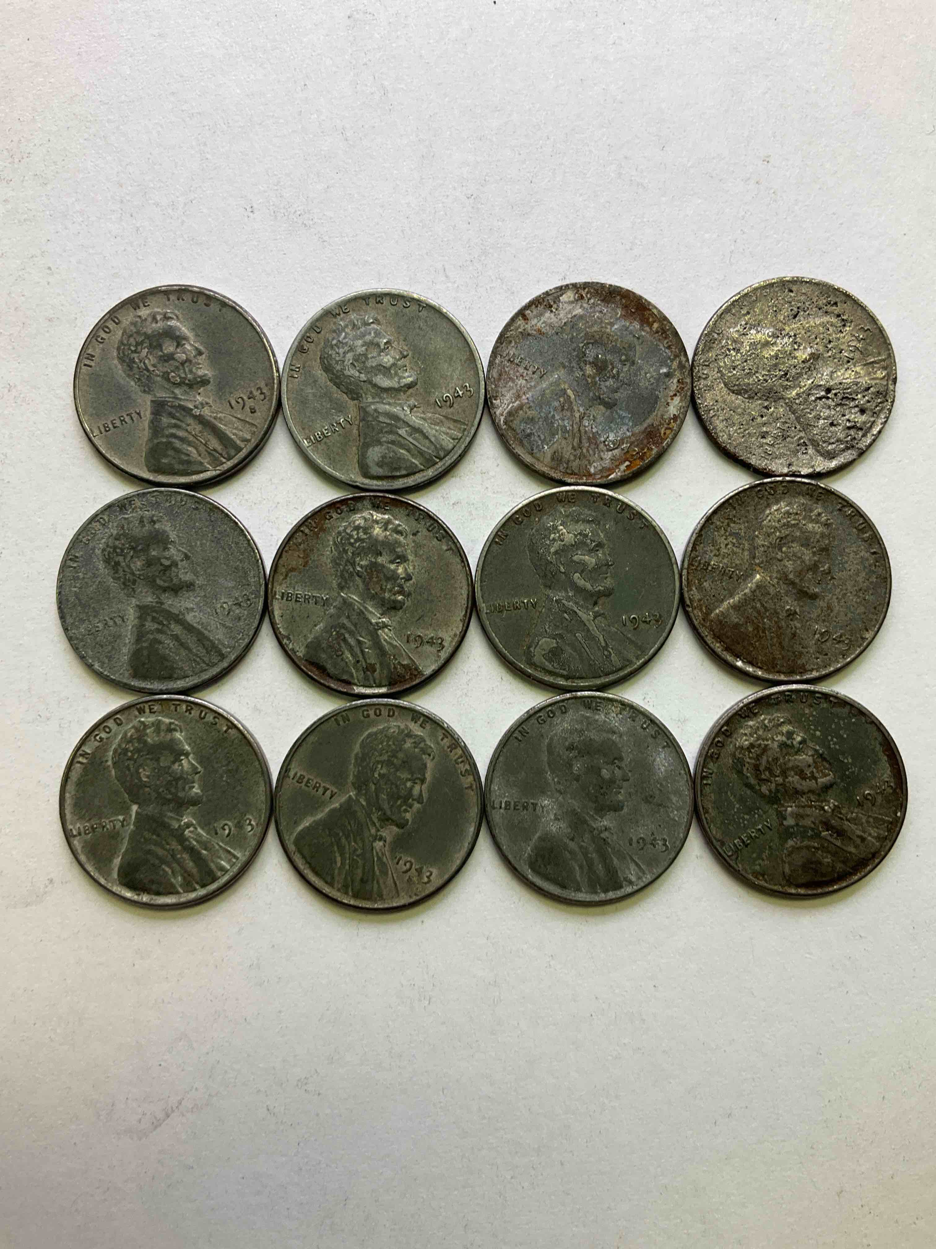 1943 World War II History! Did You Know That In 1943 Copper Was So Valuable For Making Ammunition That The U.S. Treasury Made Pennies Out Of Steel?! 1943 STEEL Pennies Have Become Valuable, Rare Collector Items! Up For Auction Are Rare WWII Steel Pennies Appearing Circulated. Own Pieces Of World War Il History That Are An Awesome Investment!