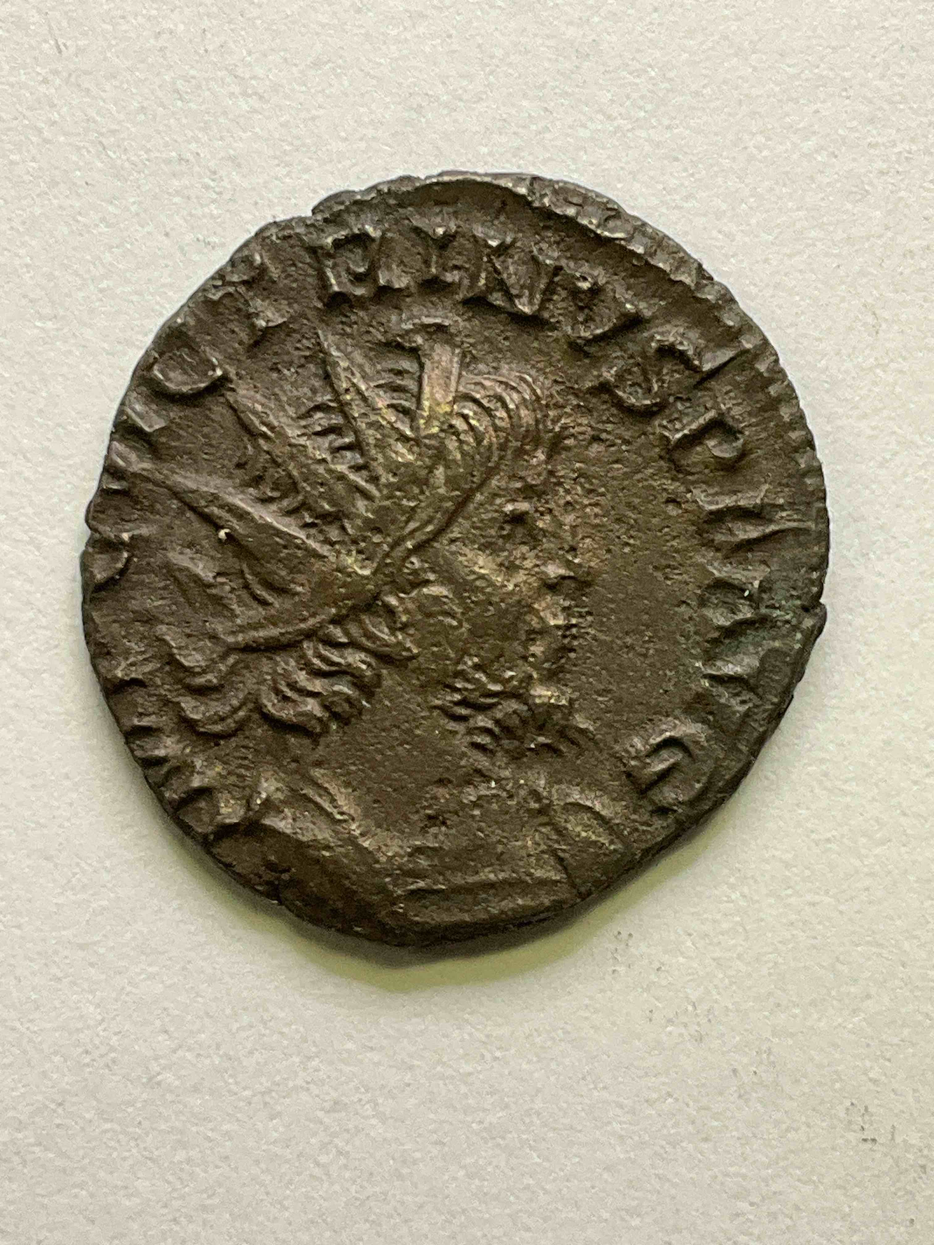 A.D. 268-270 Reign Of Victorinus, An Ancient Roman Emperor, Authentic Coin With Great Detail! He Was Only King For A Short While, Before He Was Killed By One Of His Housewife’s Husbands, An Insane Piece Of History In This Coin!