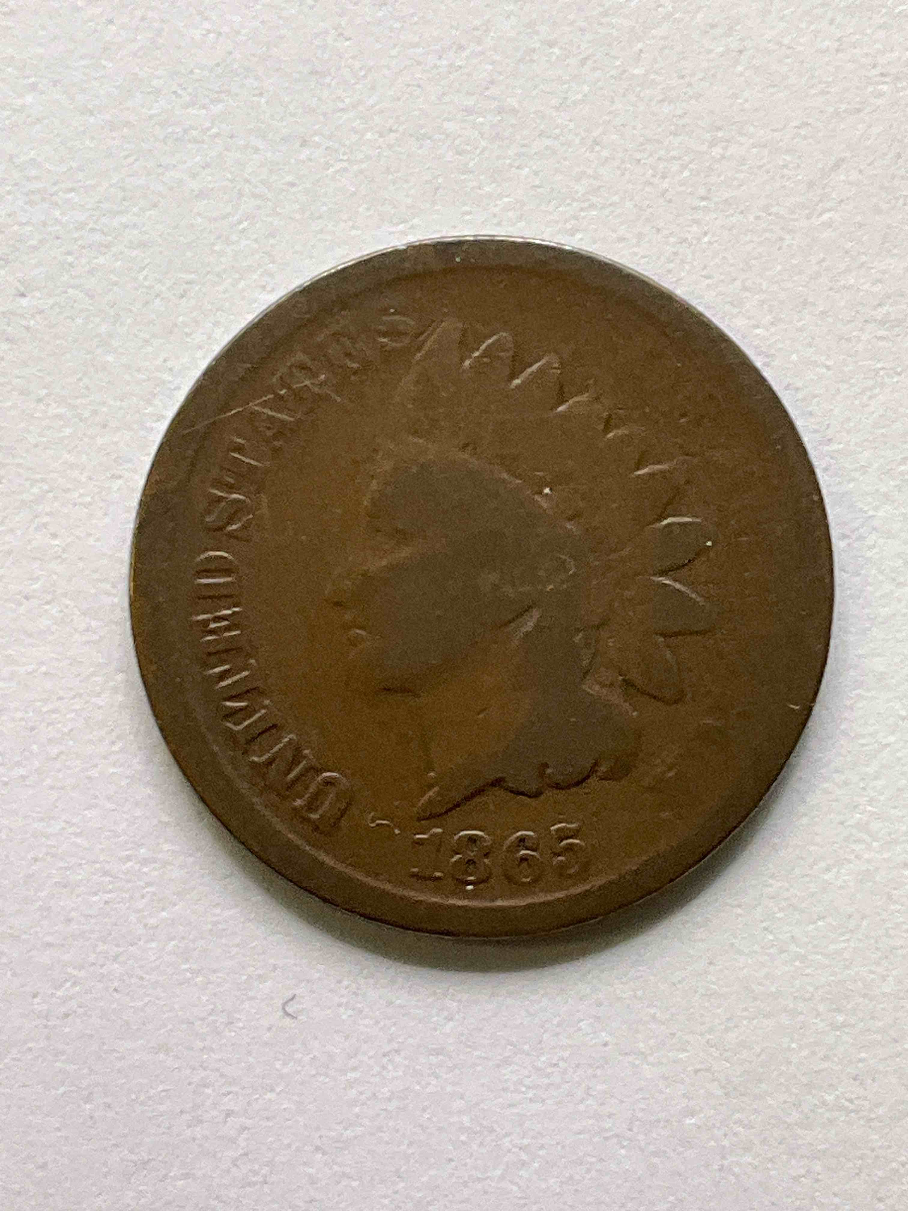 Civil War Treasure Indian Head Pennyl This Gorgeous U.S. Penny Was Minted In 1865, Towards The End Of The Civil War & Has Become A Serious Collector Item! The "Indian Head" Design Is Actually A Representation Of Lady Liberty Wearing An Indian Headdress. Here Is A Beautiful, Well-Kept Example Representing A Very SpeciaL Year! Great For Collecting, Investing & Learning History, & Rare With A Visible Date!