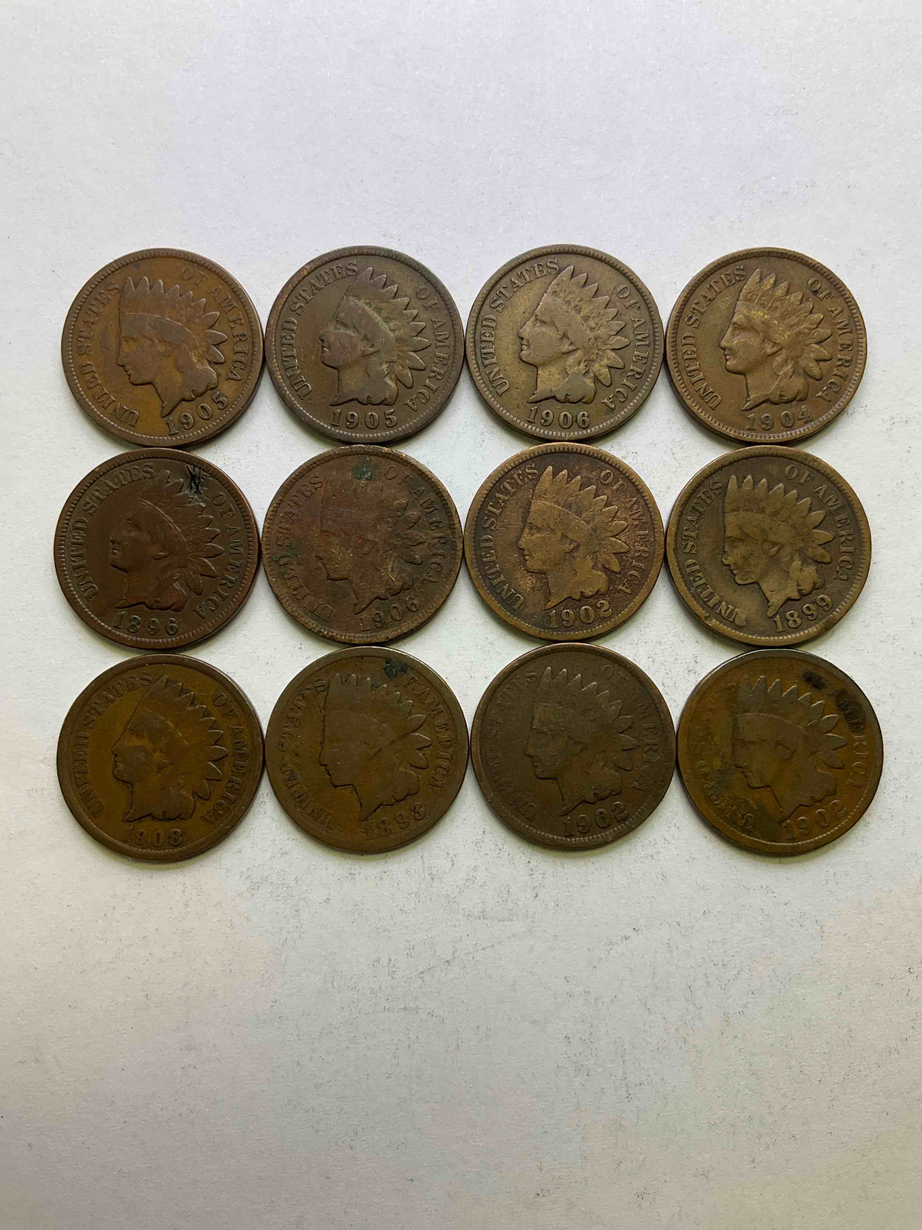 Indian Head Pennies! These Gorgeous U.S. Pennies Were Minted From 1859-1909 & Have Become Serious Collector Items! The "Indian Head" Design Is Actually A Representation Of Lady Liberty Wearing An Indian Headdress. Here Are Beautiful, Well-Kept Examples Representing Many Different Mint Years! Great For Collecting, Investing & Learning History, & Rare With Visible Dates!